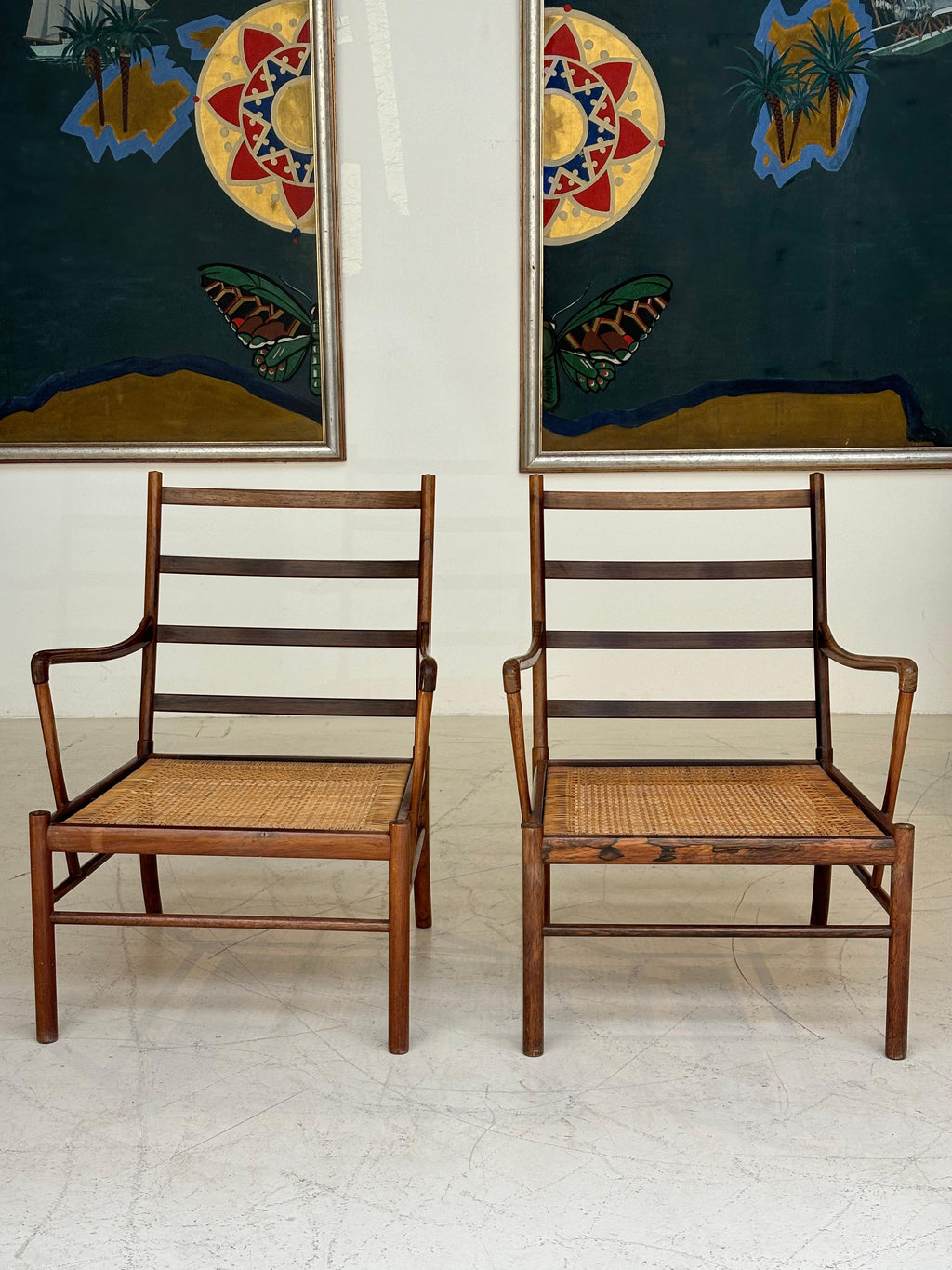 Pair of colonials armchairs by Ole Wanscher