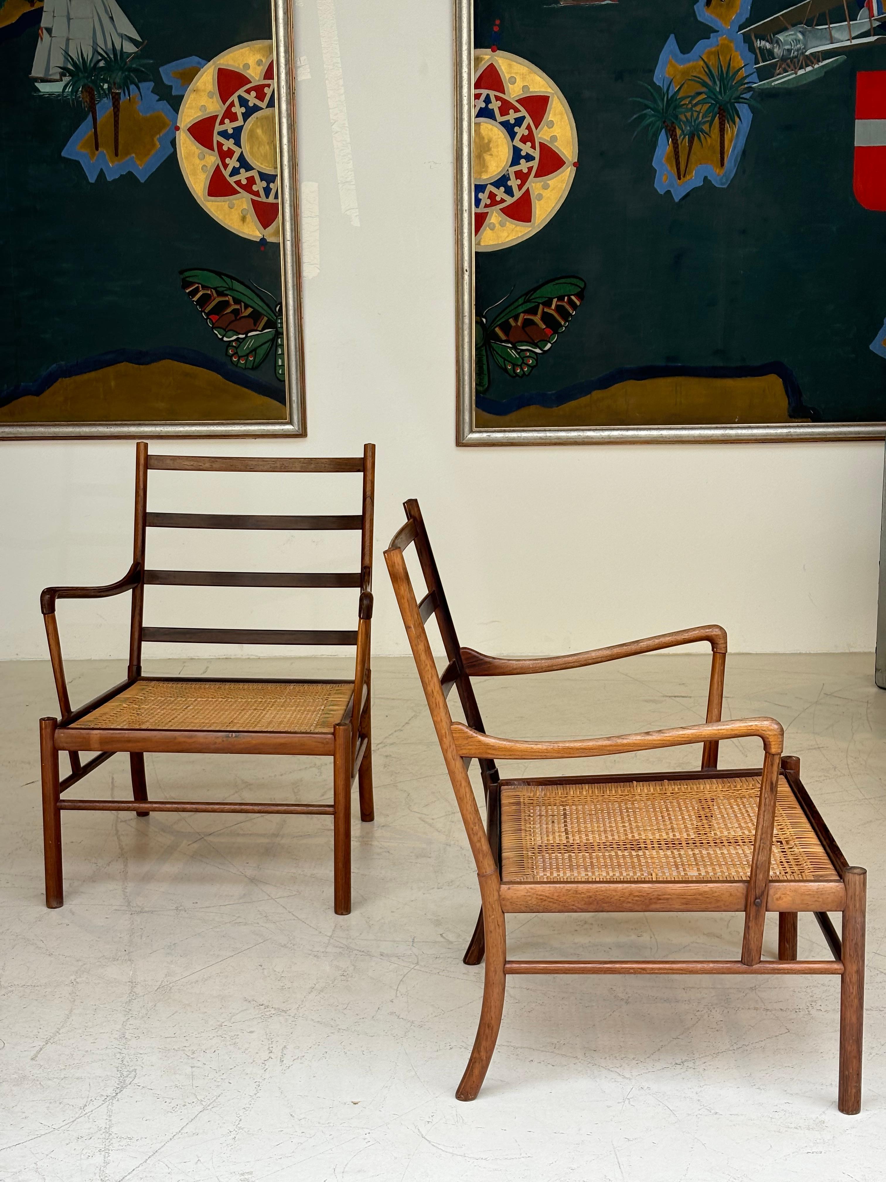 Pair of colonials armchairs by Ole Wanscher