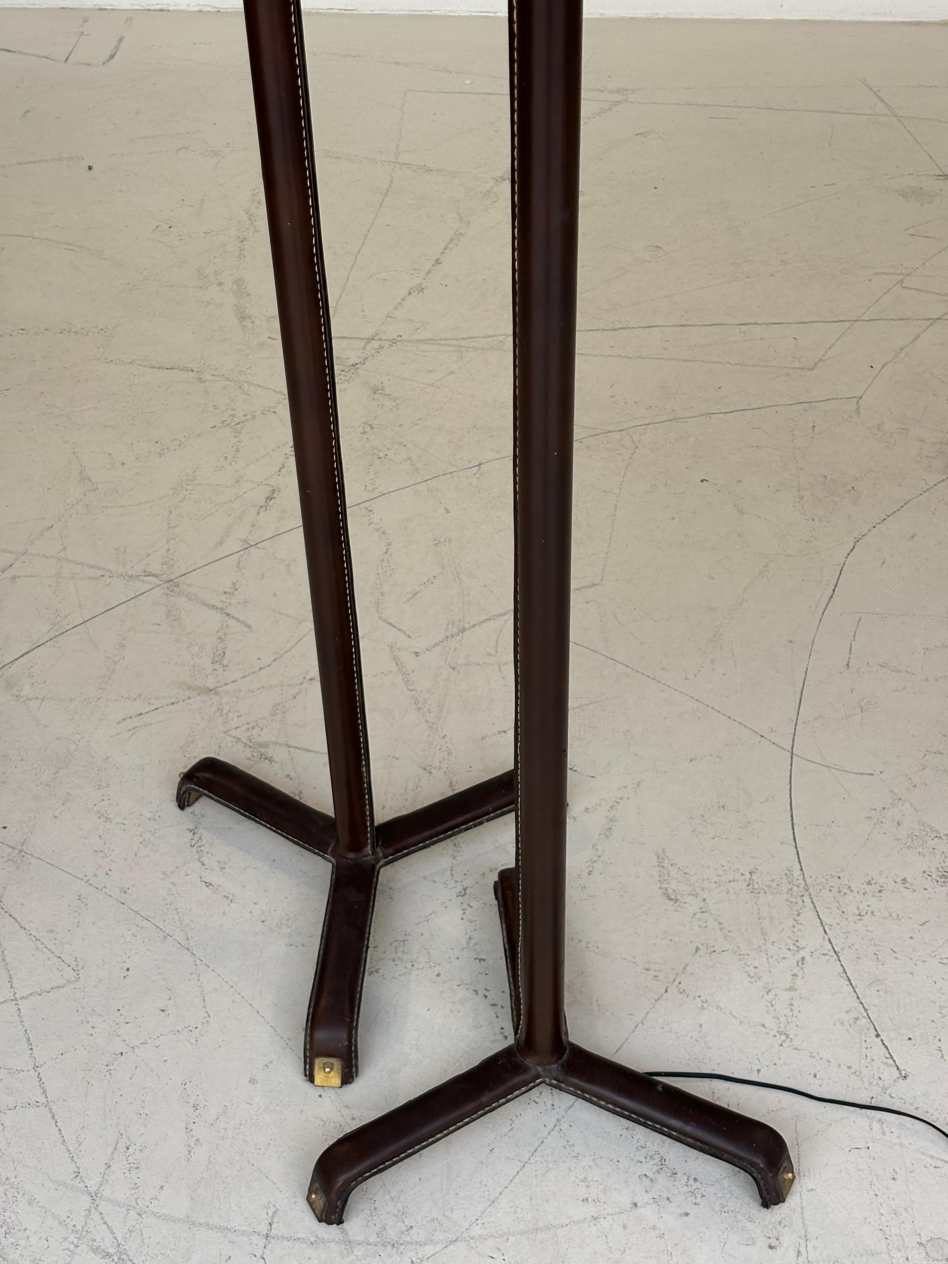 Nice pair of floorlamp by Jacques Adnet