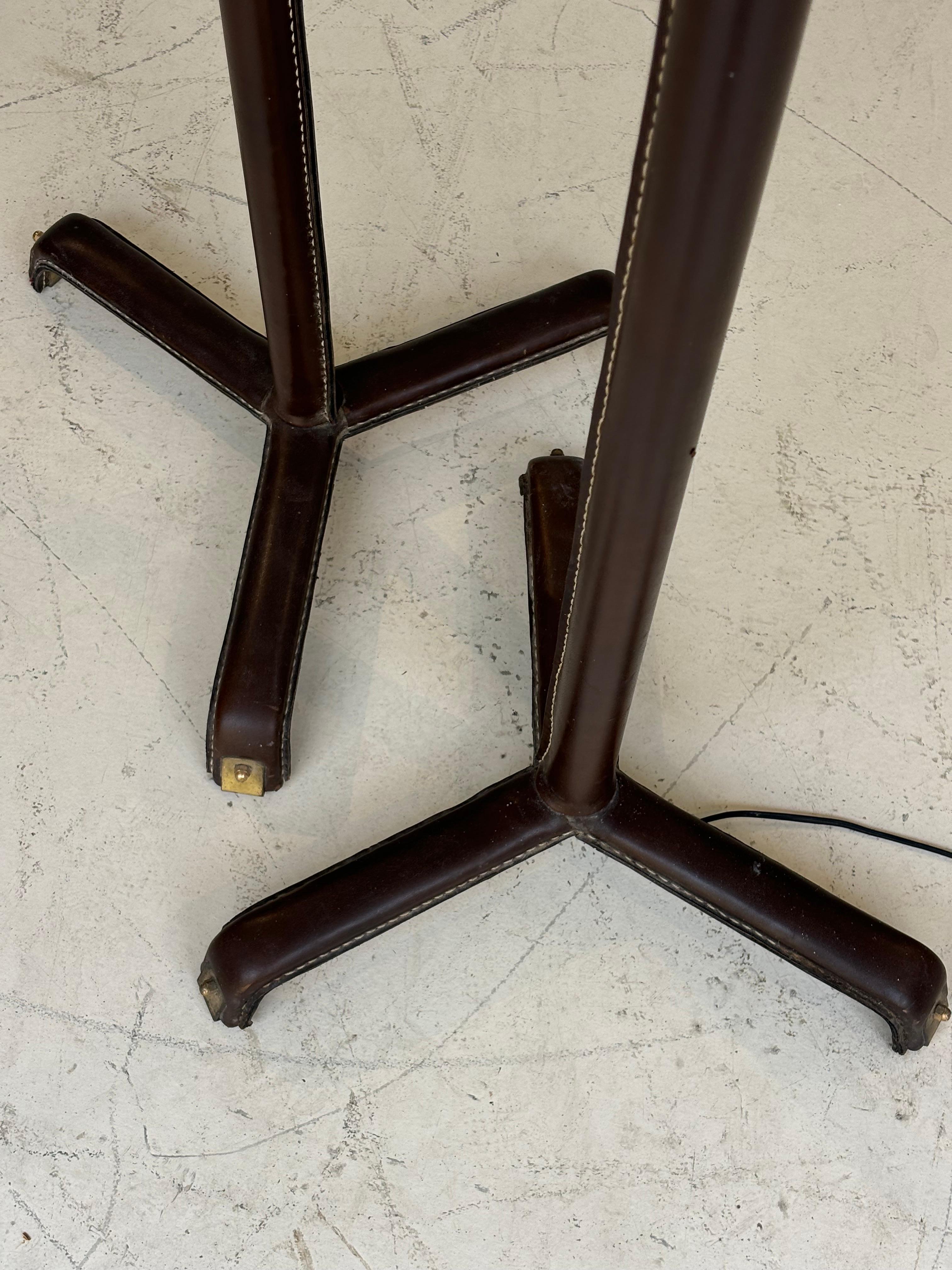 Nice pair of floorlamp by Jacques Adnet