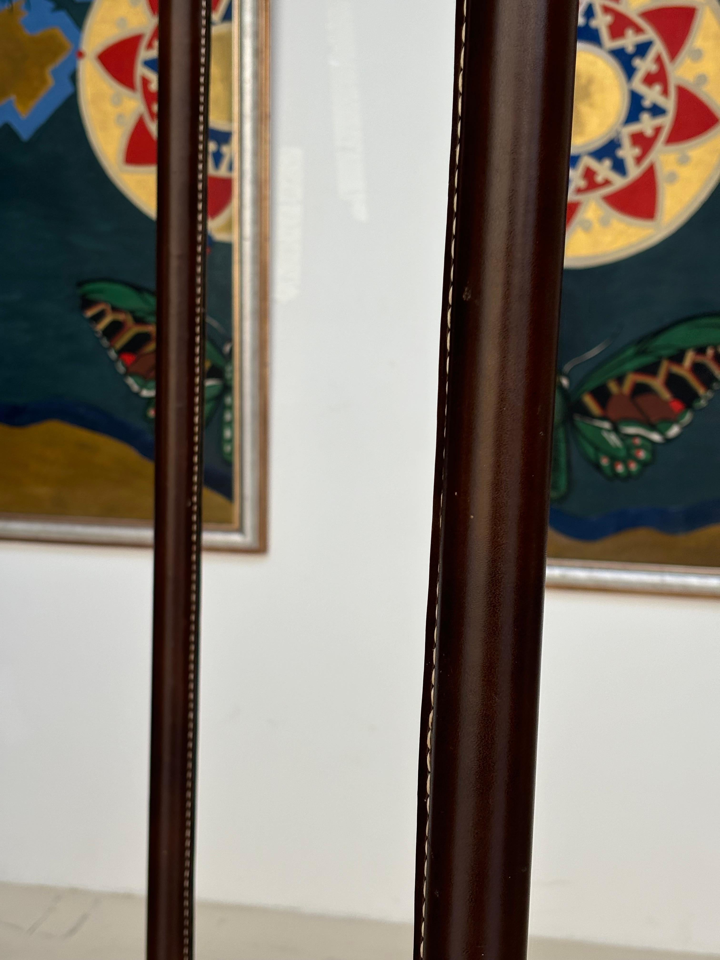 Nice pair of floorlamp by Jacques Adnet