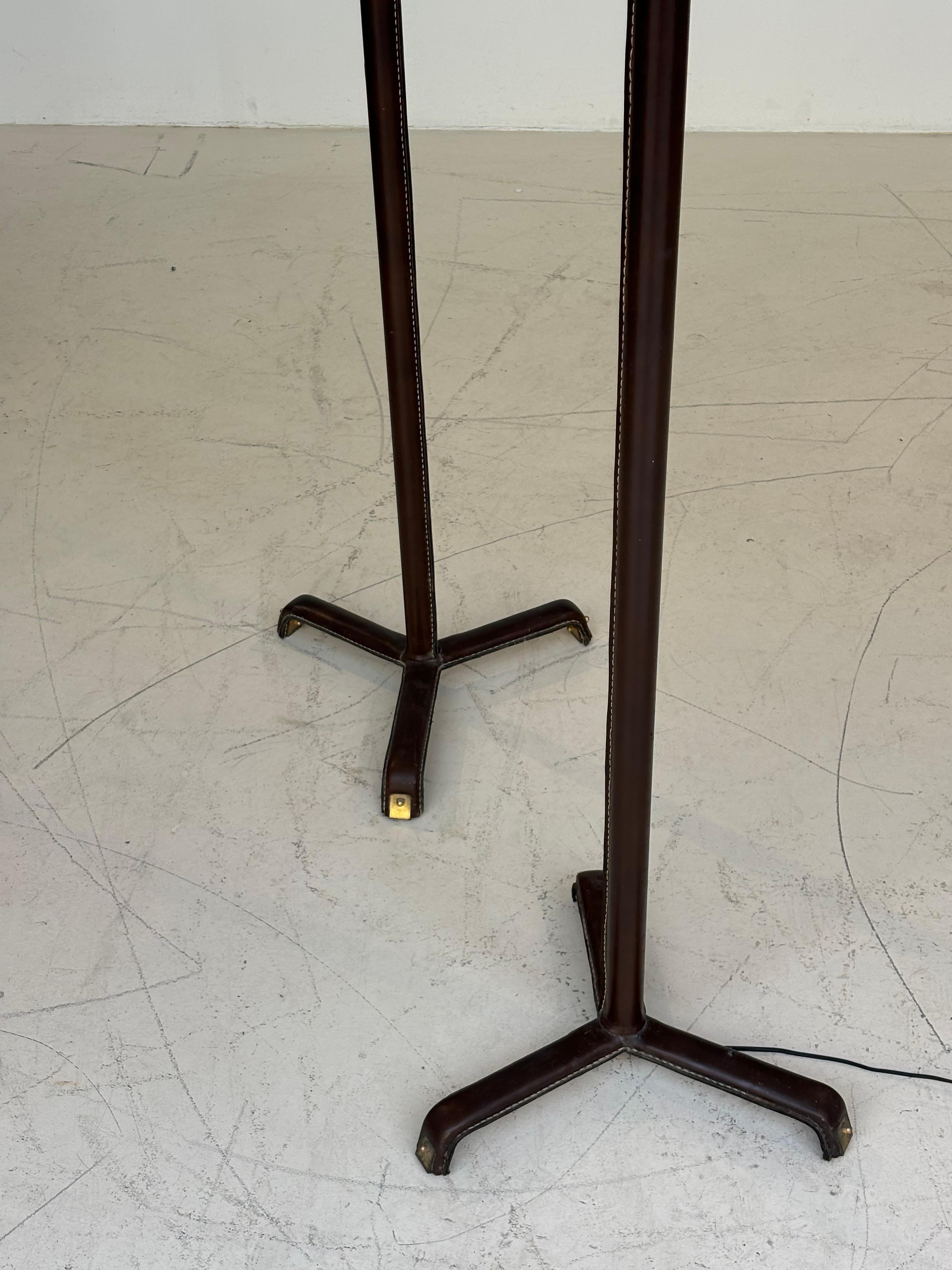 Nice pair of floorlamp by Jacques Adnet