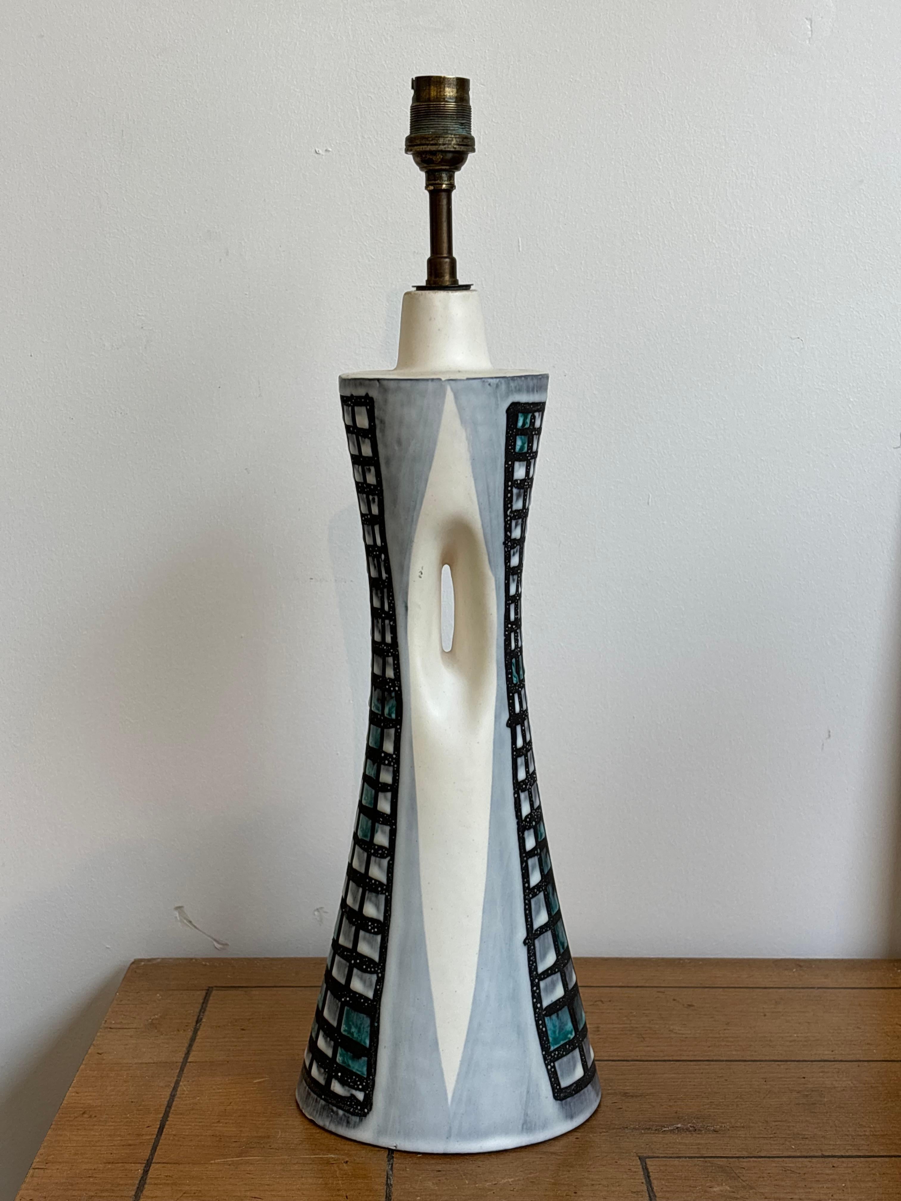 Nice lamp by Roger Capron in ceramic, Vallauris, france 1960