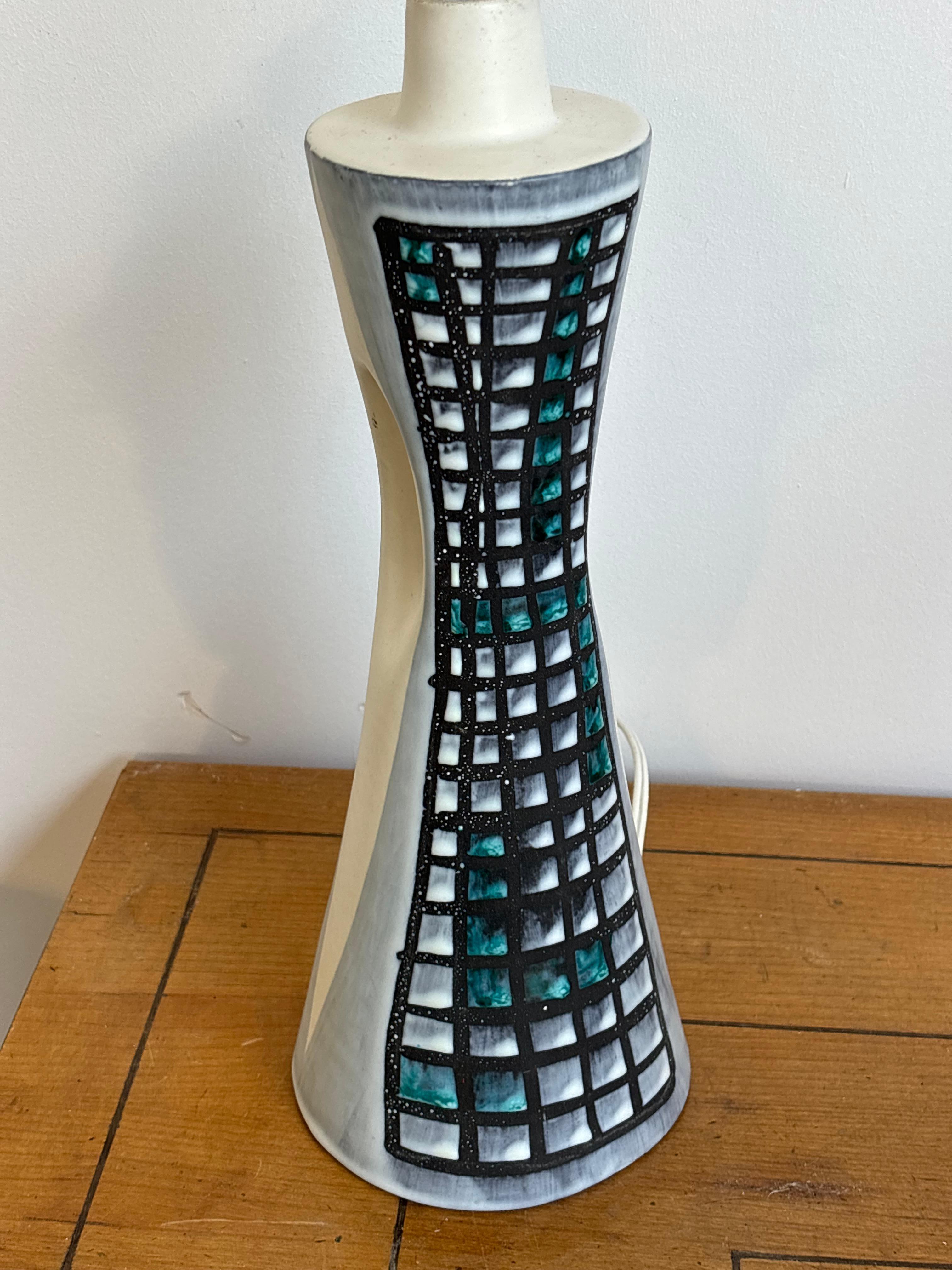 Nice lamp by Roger Capron in ceramic, Vallauris, france 1960
