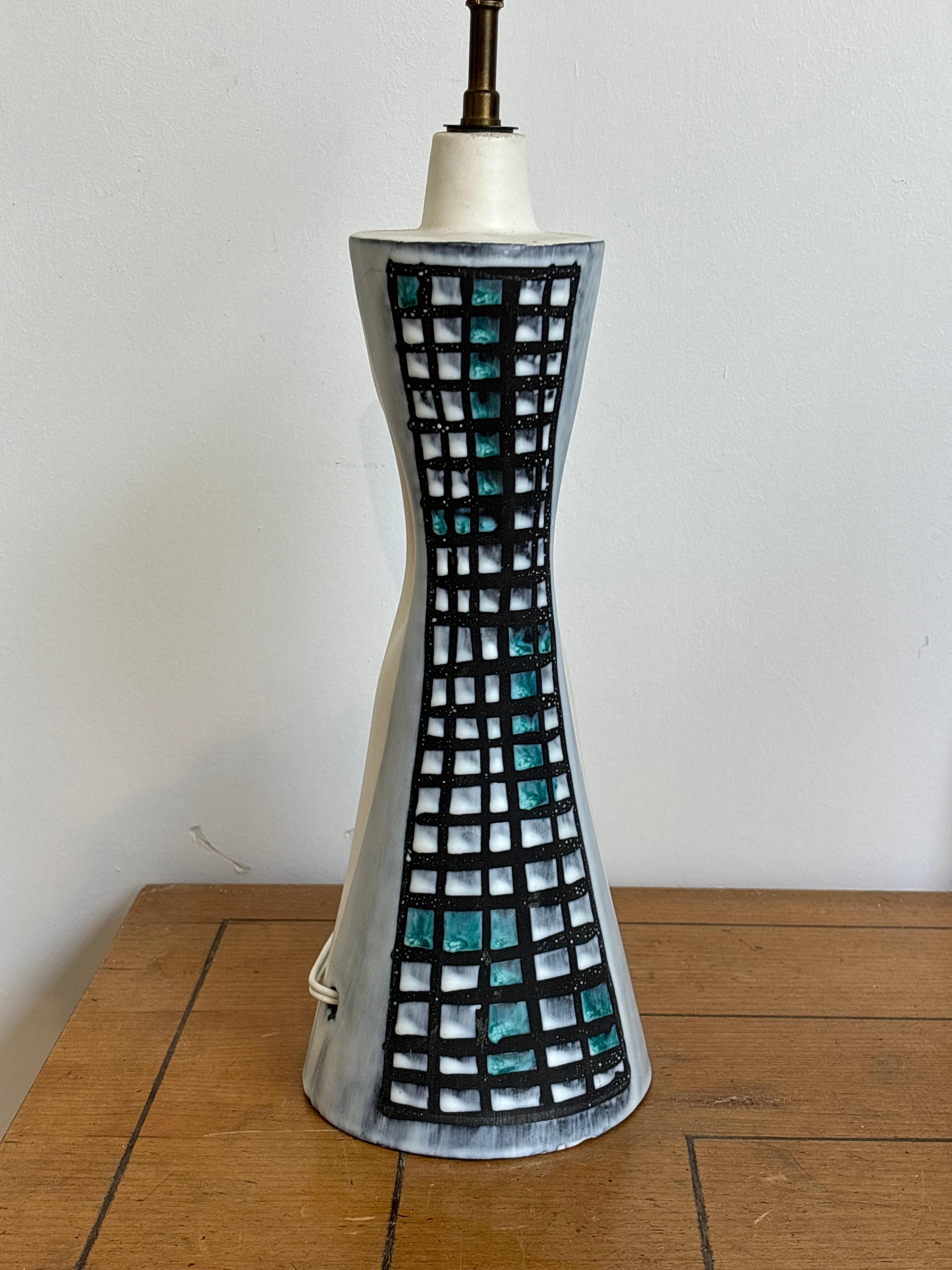 Nice lamp by Roger Capron in ceramic, Vallauris, france 1960