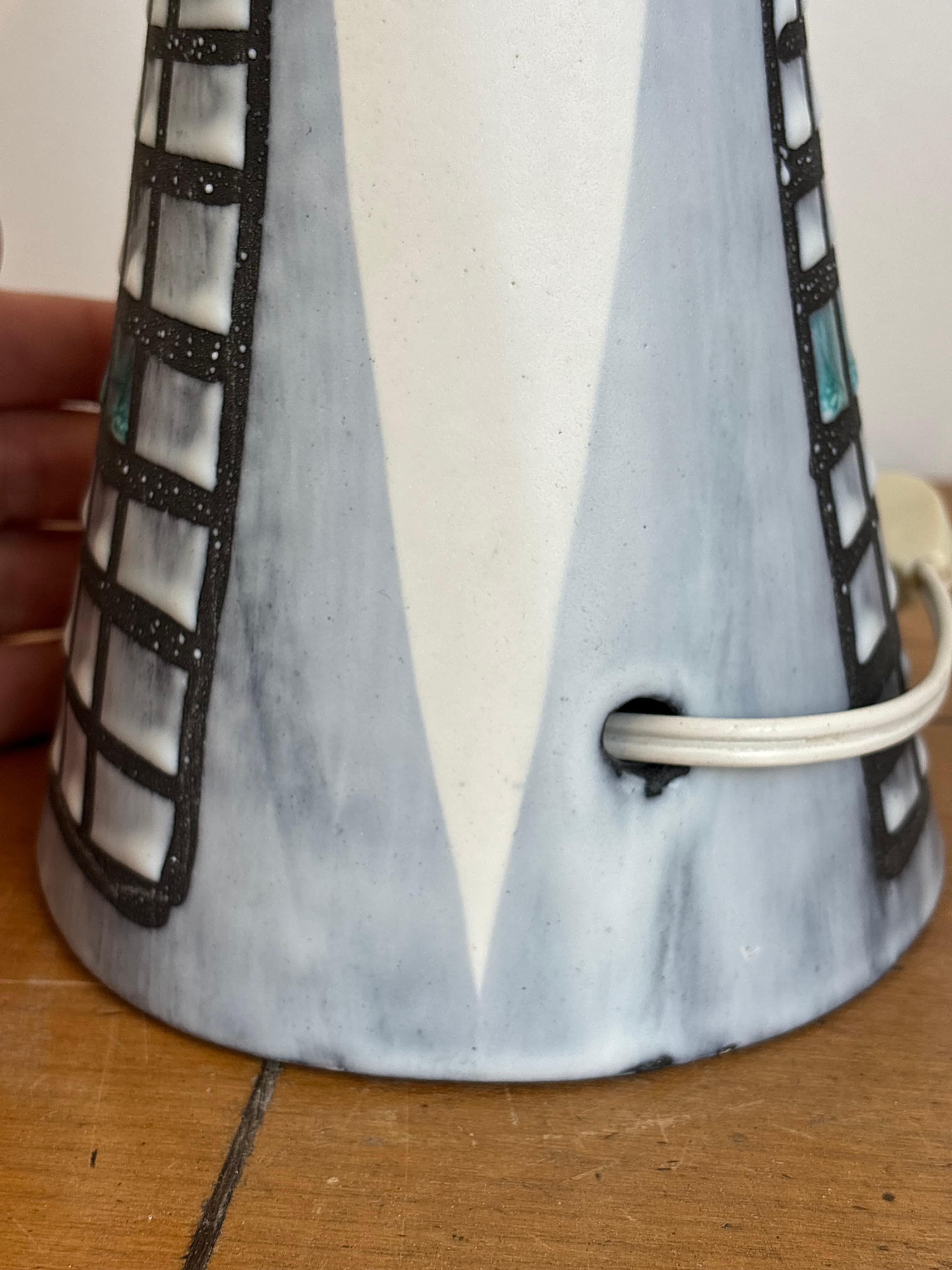 Nice lamp by Roger Capron in ceramic, Vallauris, france 1960