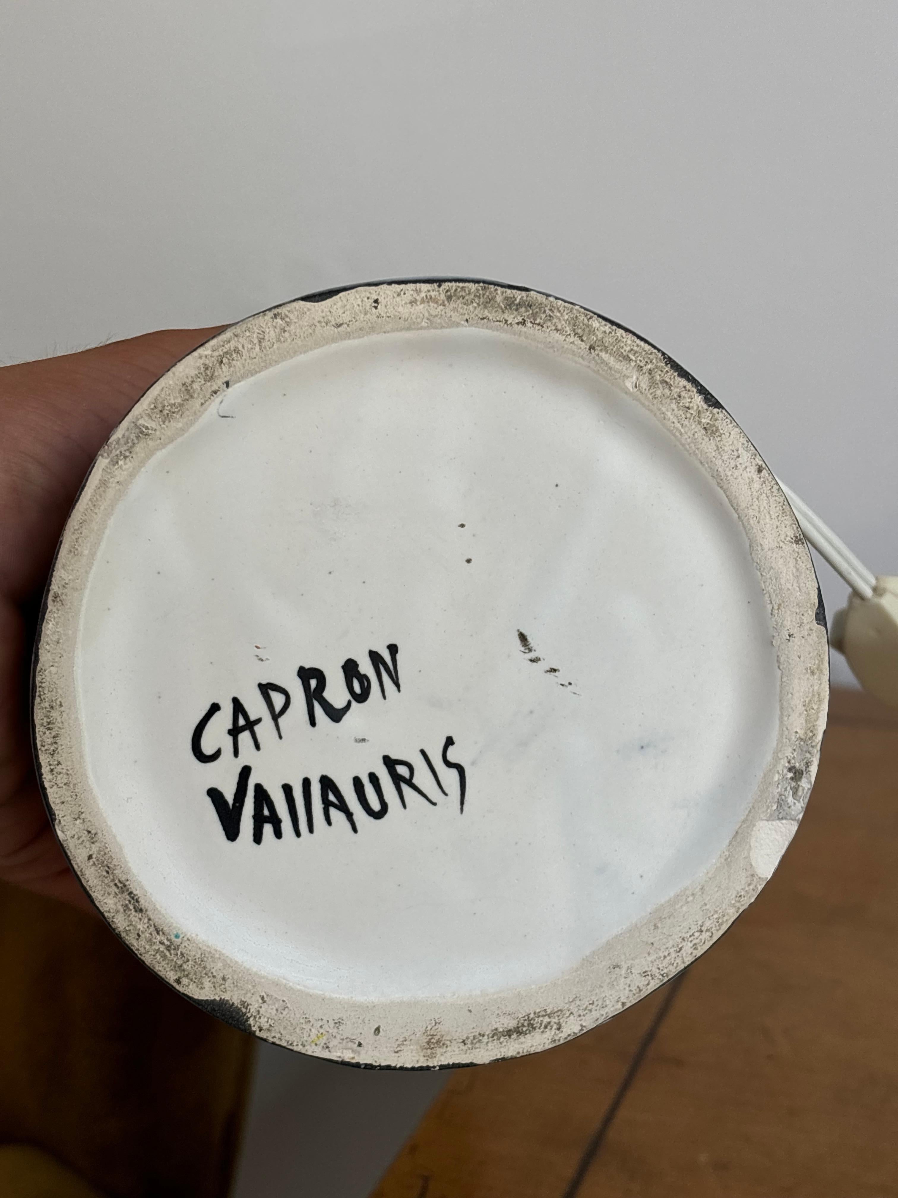 Nice lamp by Roger Capron in ceramic, Vallauris, france 1960