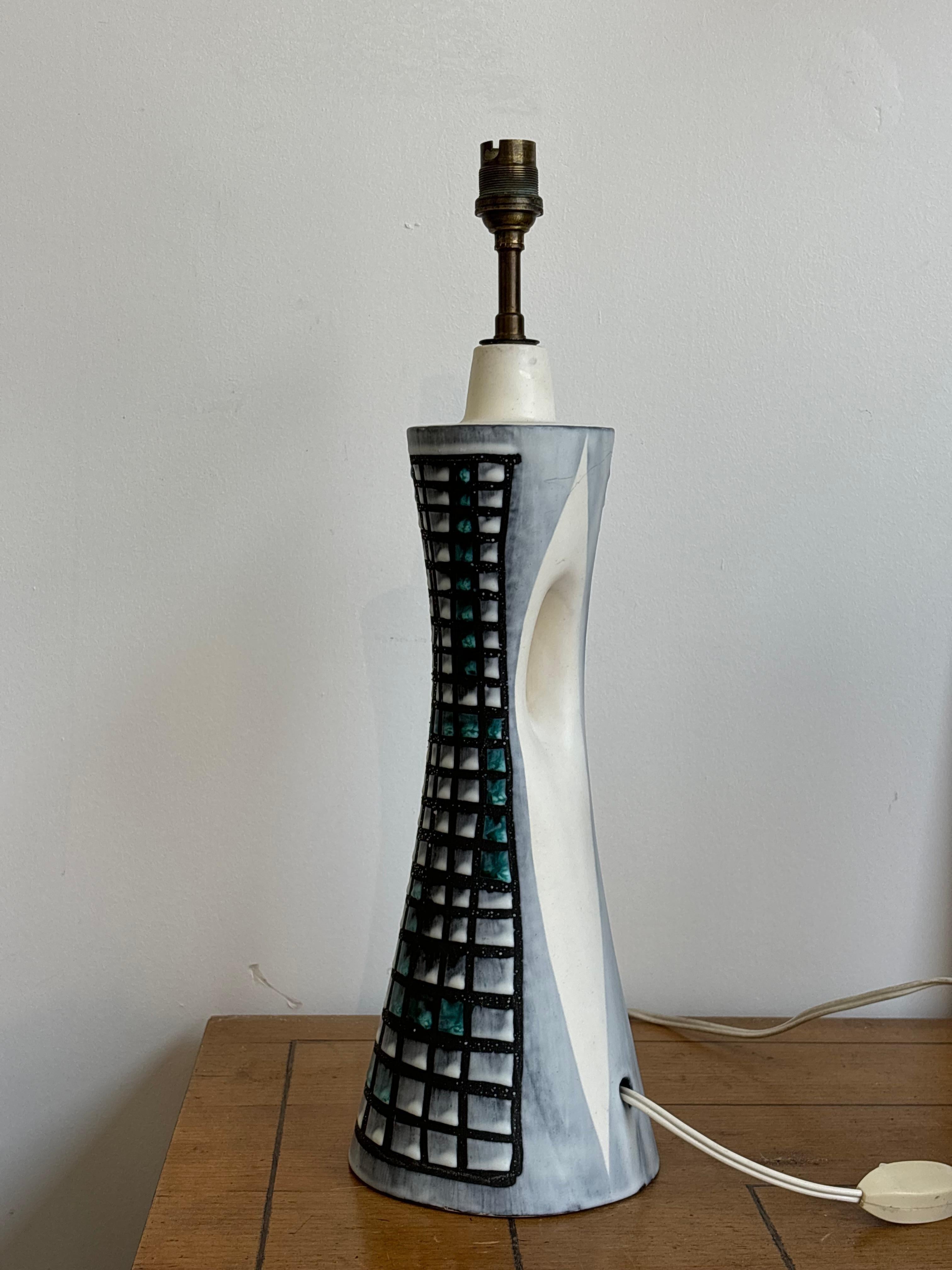 Nice lamp by Roger Capron in ceramic, Vallauris, france 1960
