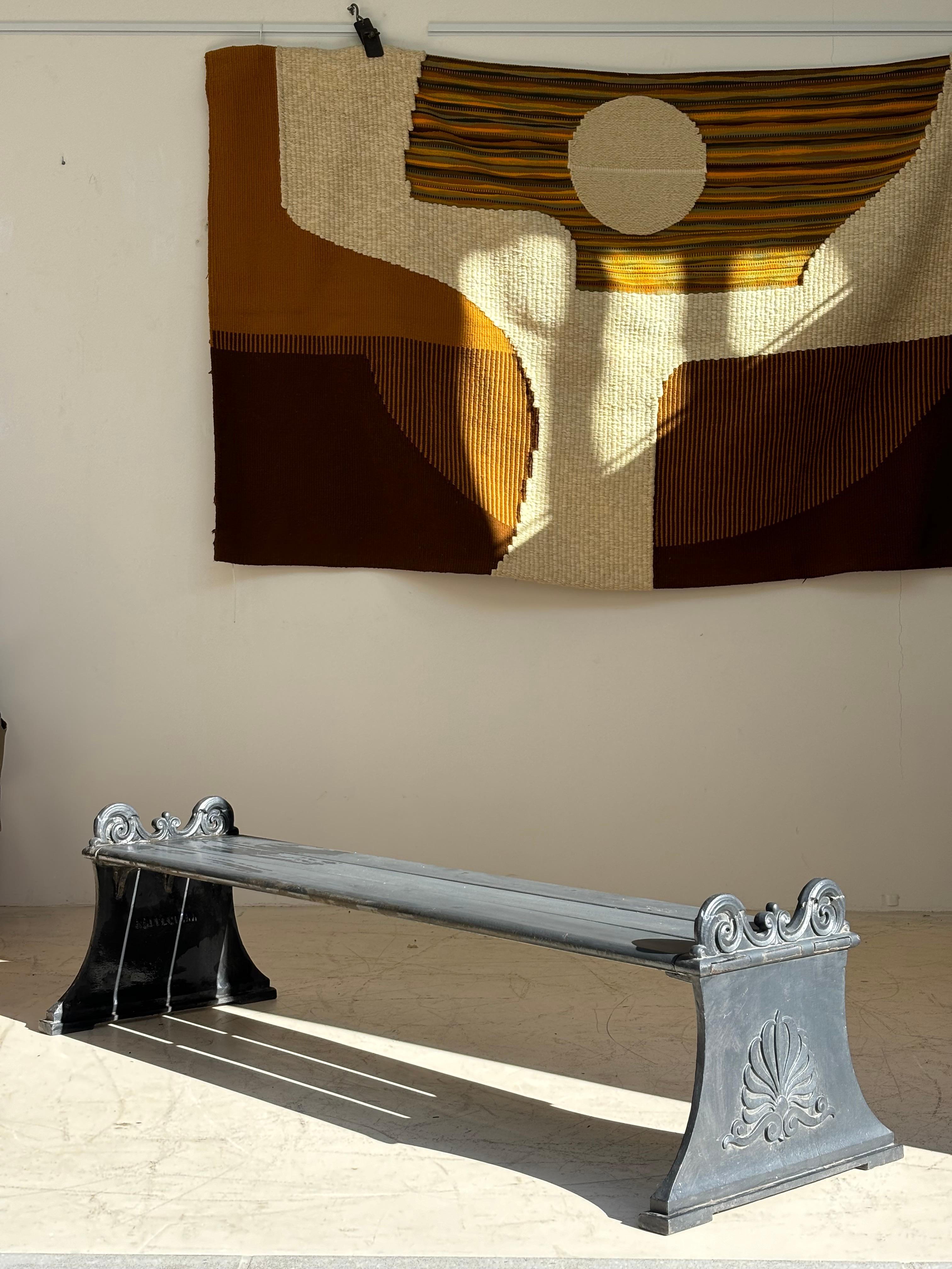 Incredible bench by Folke Bensow by Näfveqvarn, circa 1923.