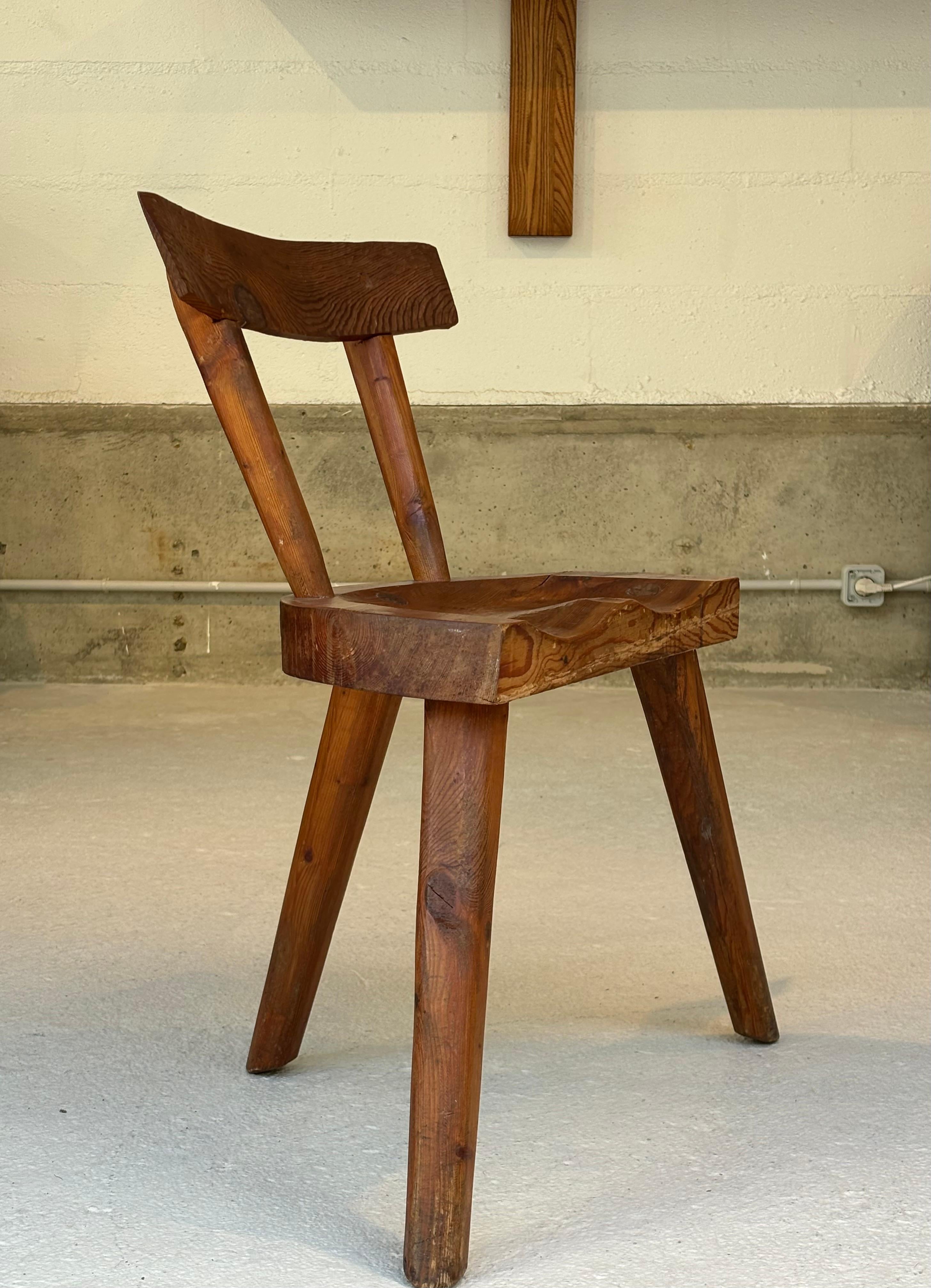 Scarce early chair by les artisans de Marolles