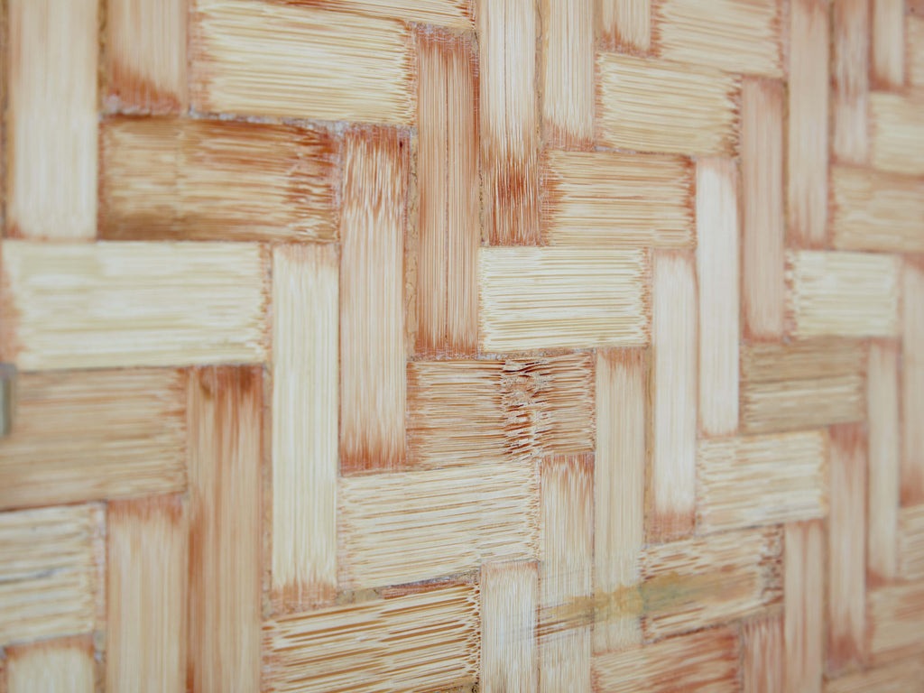 Italian Dal Vera bamboo marquetry and brass chest of drawers 1970s