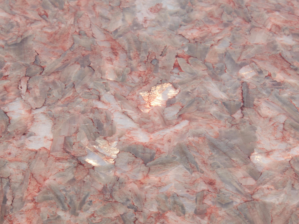 Italian rose crystalline alabaster coffee table late 1970s