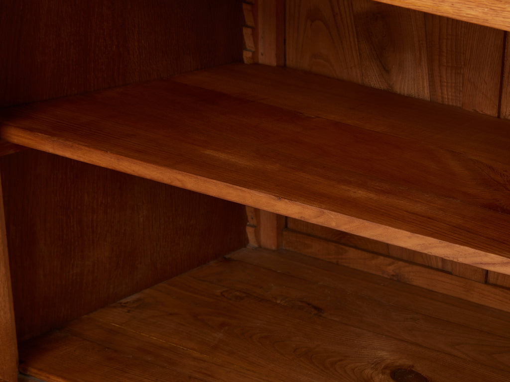 Jacques Adnet solid oak sideboard red lacquer 1940
