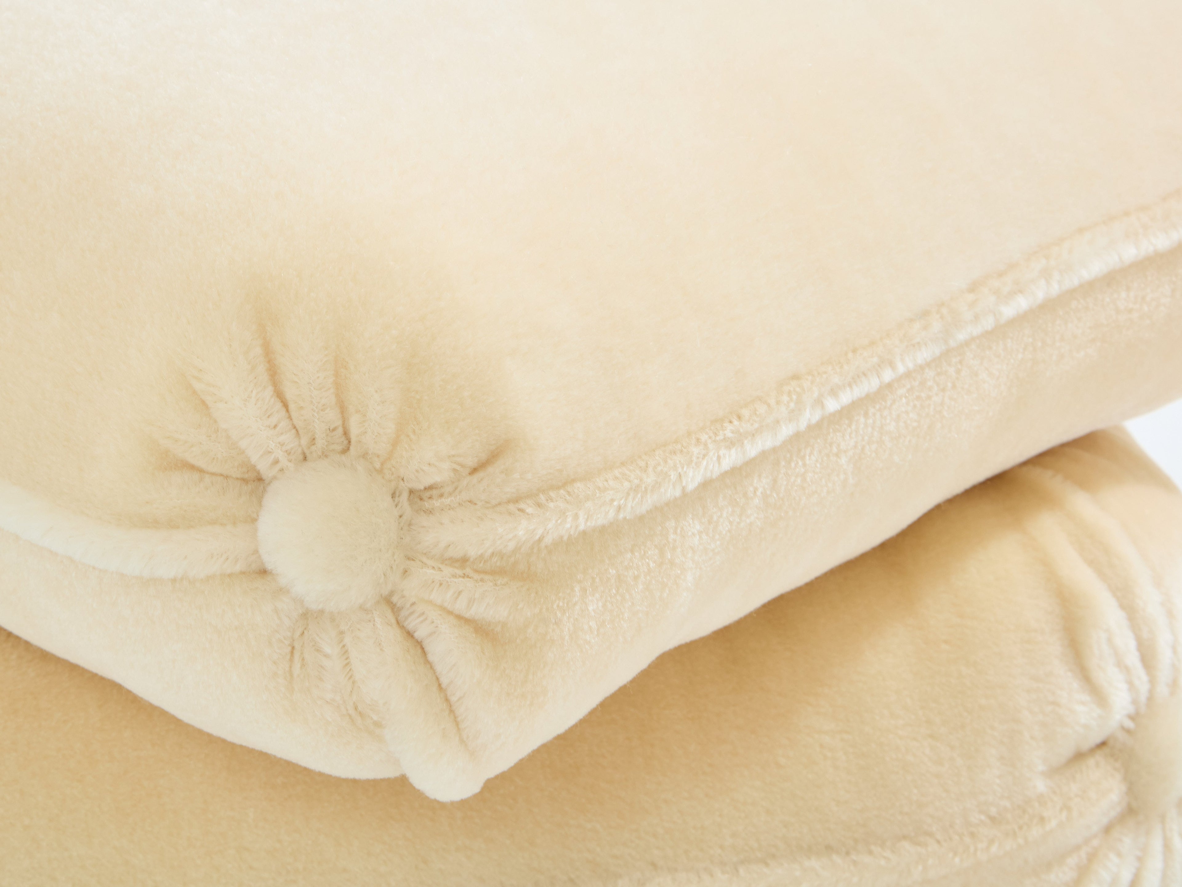 Jacques Charpentier for Maison Jansen pair of ottomans mohair velvet 1970s