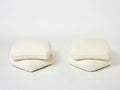 Jacques Charpentier pair of ottomans stools bouclé Maison Jansen 1970s