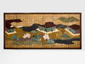 Japanese Byobu six panels screen on paper Edo Period 19th century