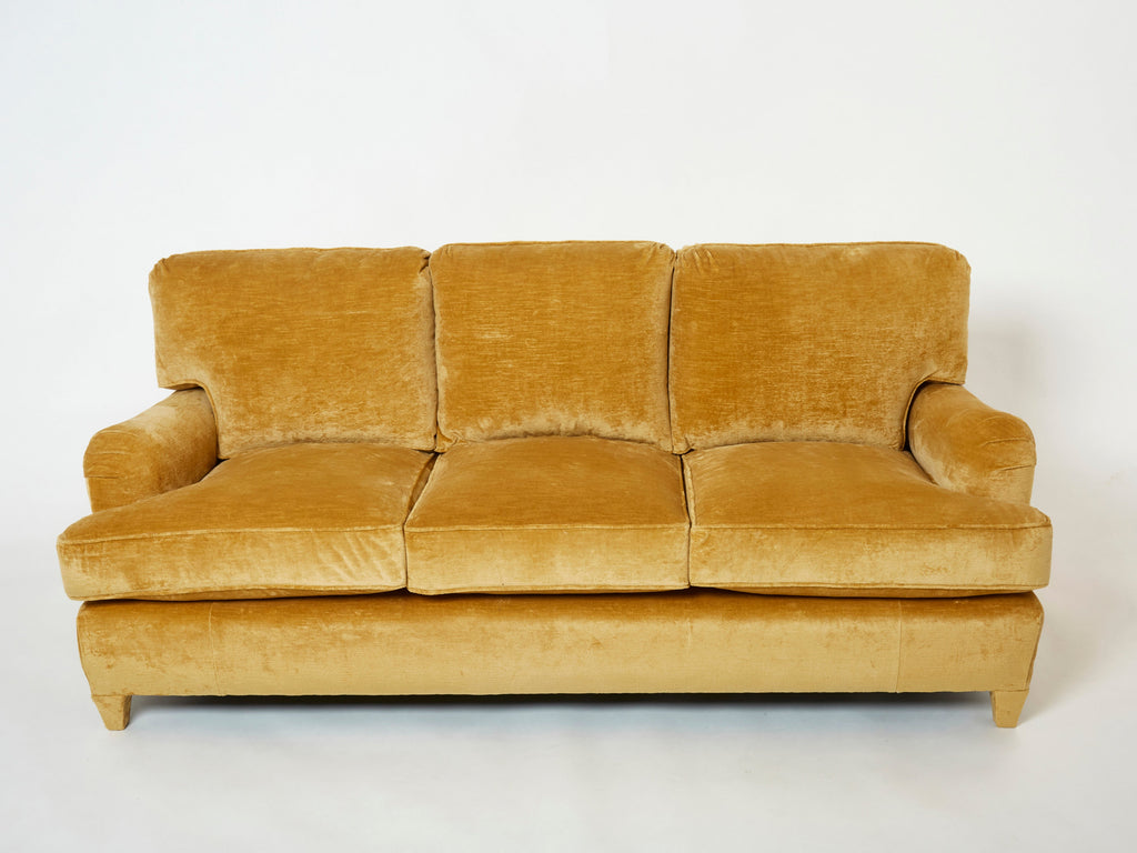 Jean-Michel Frank art deco sofa new velvet upholstery 1935