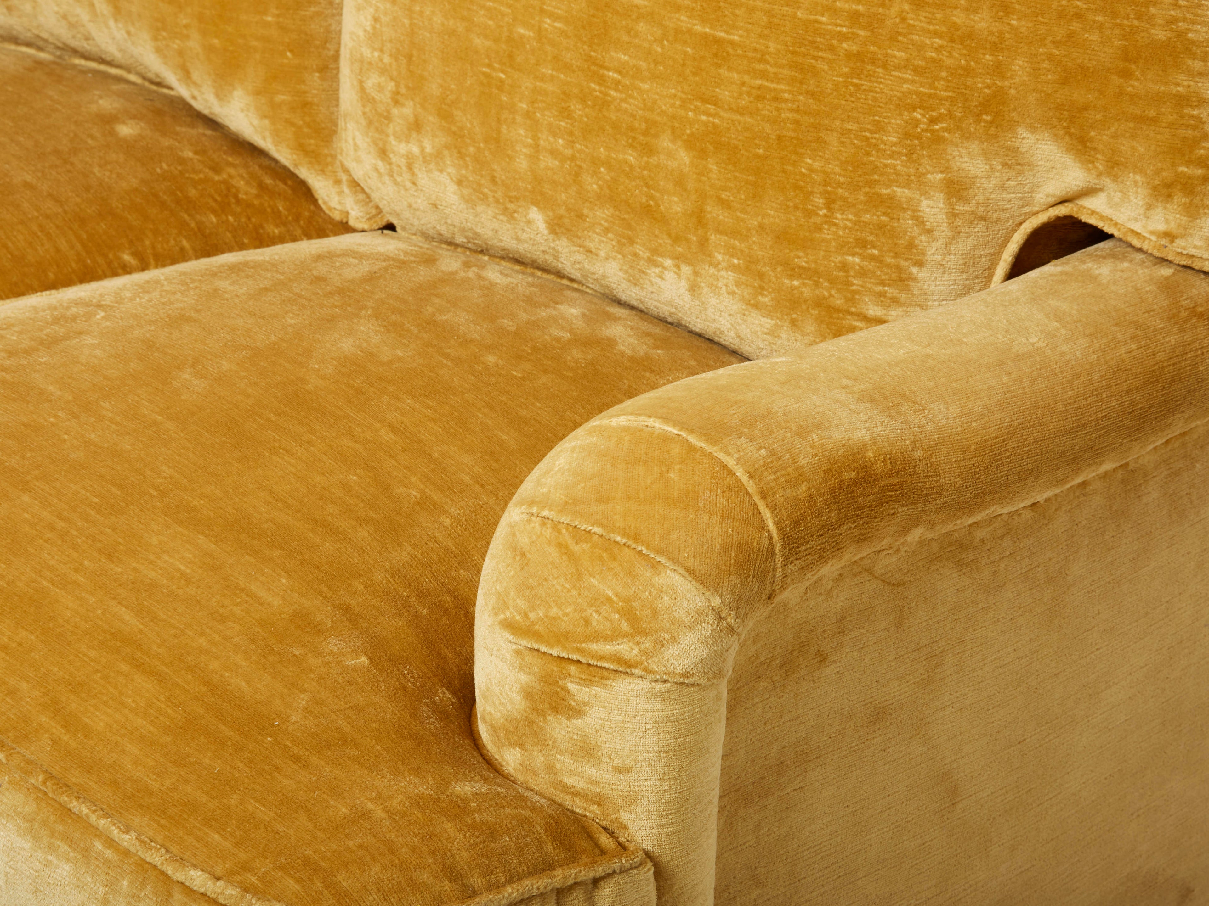 Jean-Michel Frank art deco sofa new velvet upholstery 1935