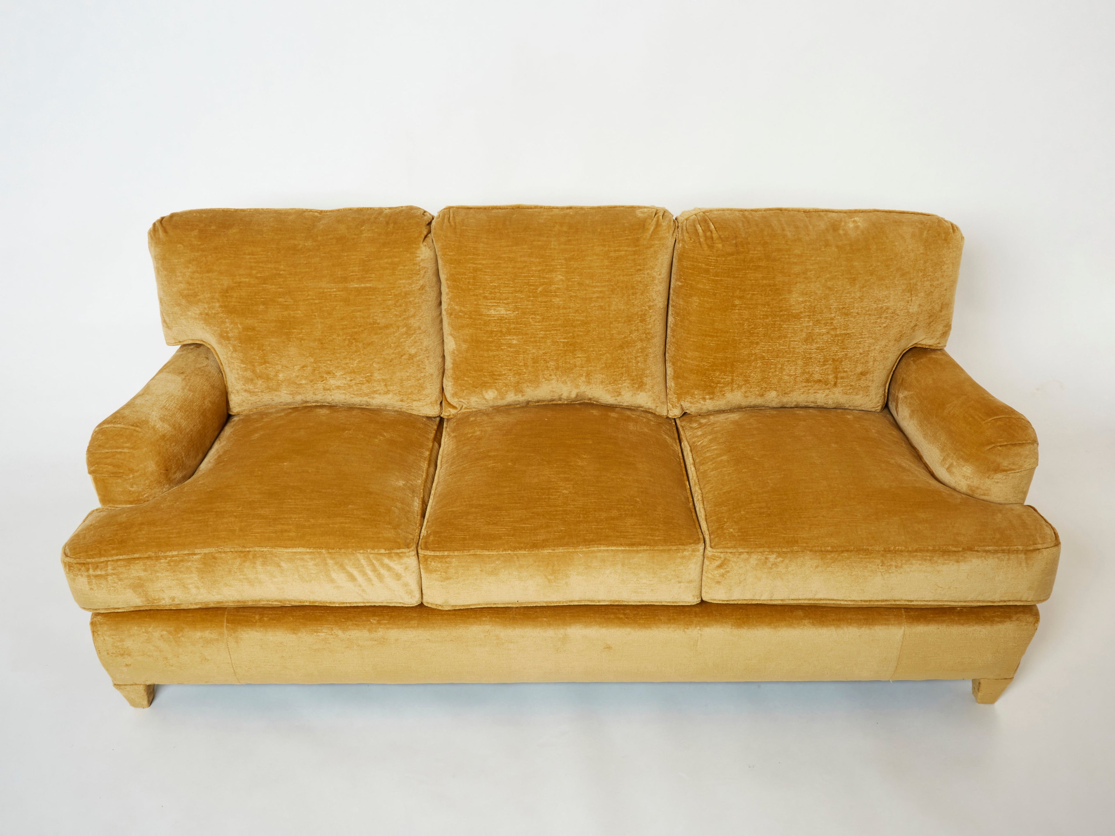 Jean-Michel Frank art deco sofa new velvet upholstery 1935