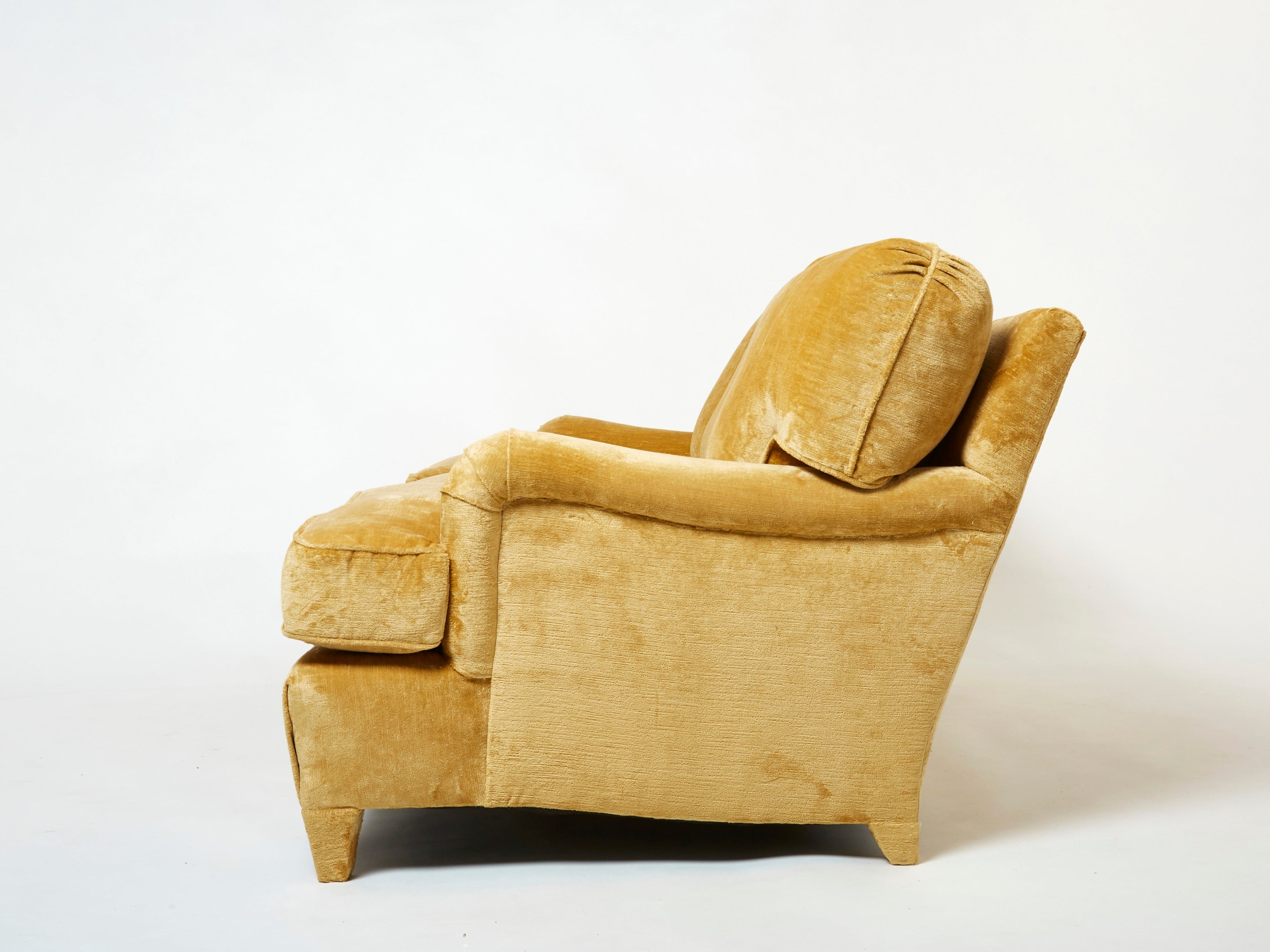 Jean-Michel Frank art deco sofa new velvet upholstery 1935