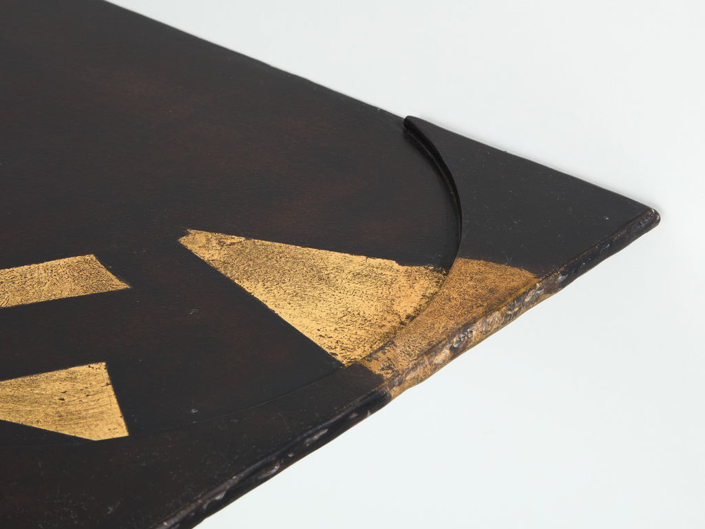 Jean-Jacques Argueyrolles brutalist console tables wrought iron 1990