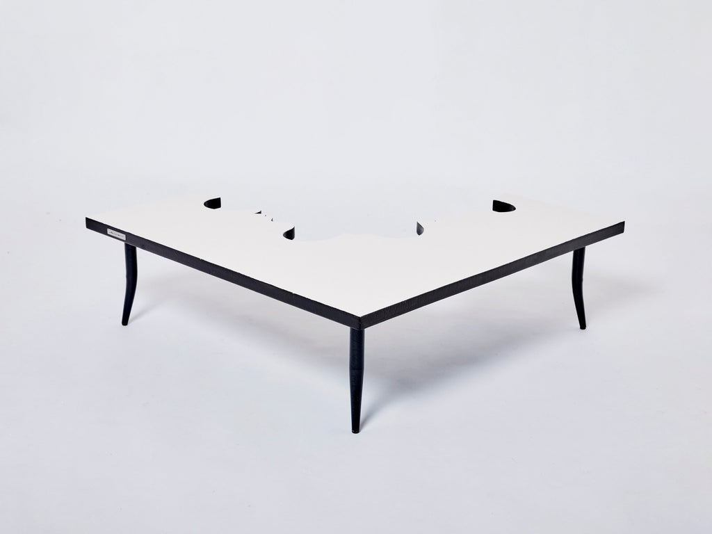 Jean Marais iron wood coffee table Hommage a Jean Cocteau 1972