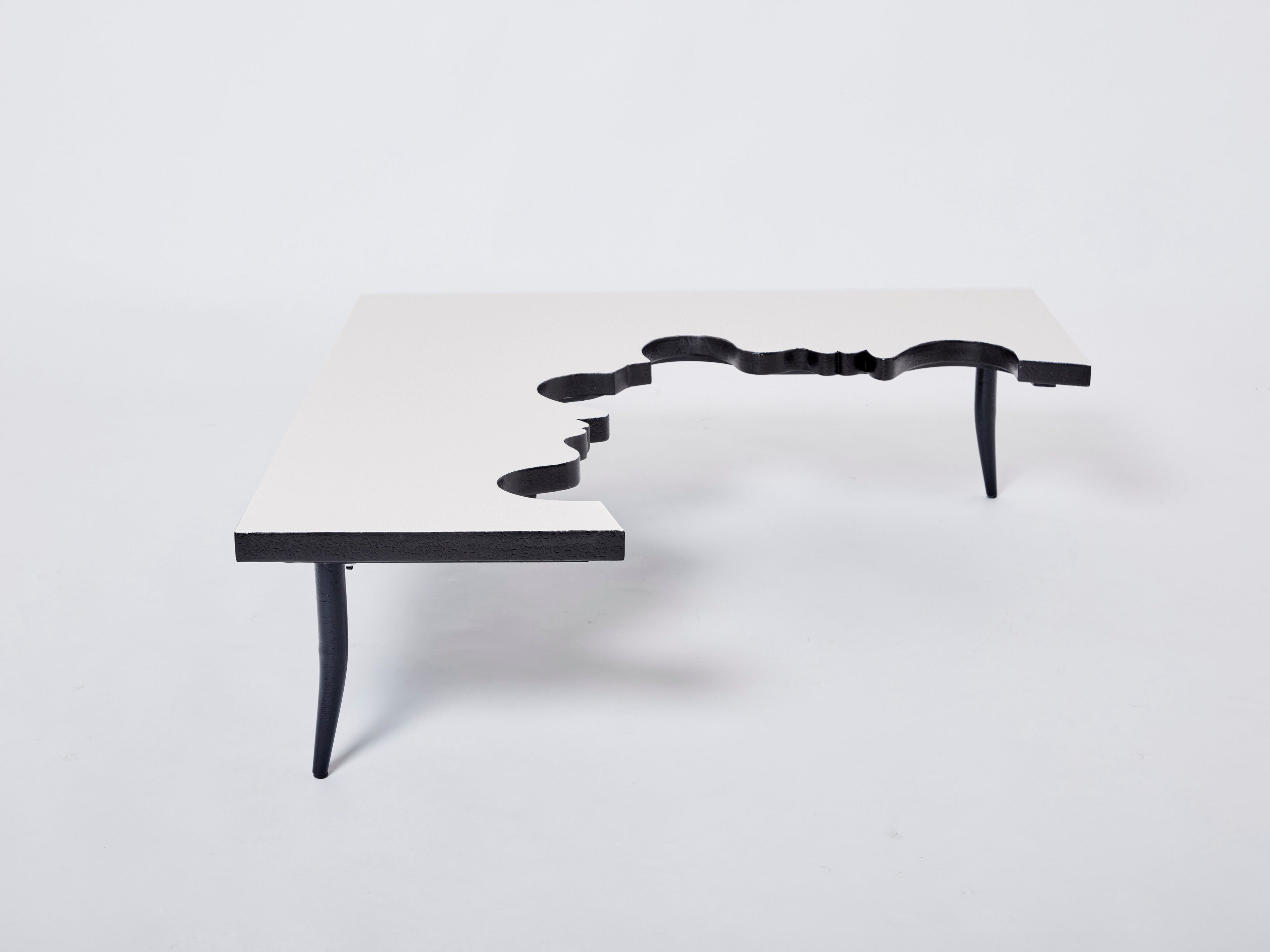 Jean Marais iron wood coffee table Hommage a Jean Cocteau 1972