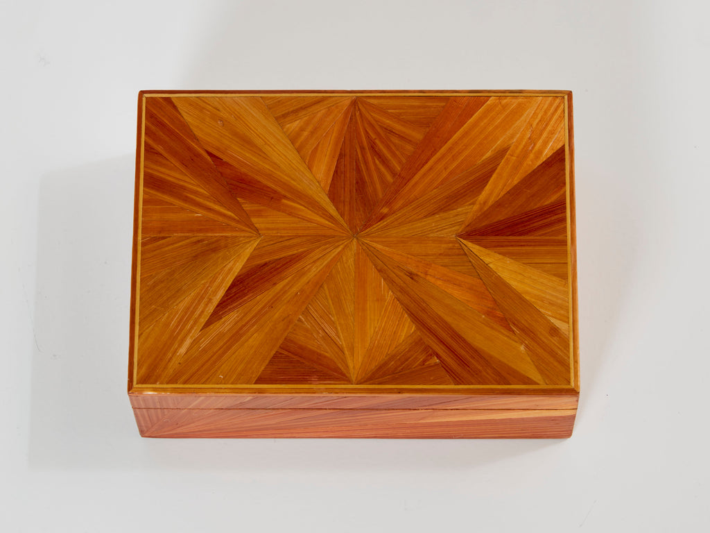 Jean-Michel Frank straw marquetry box 1930