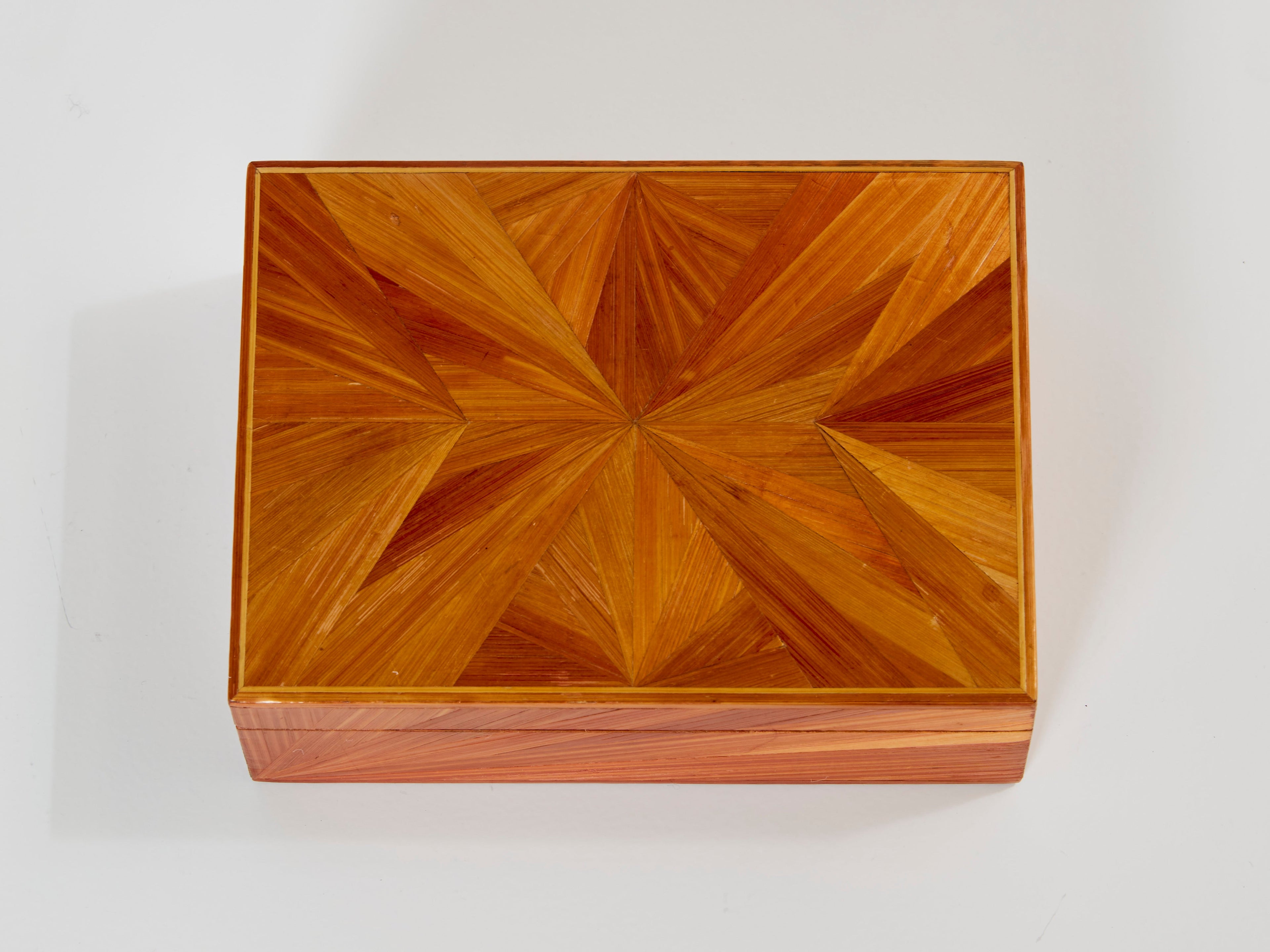 Jean-Michel Frank straw marquetry box 1930