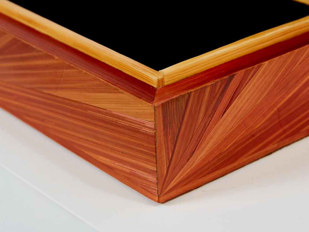 Jean-Michel Frank straw marquetry box 1930