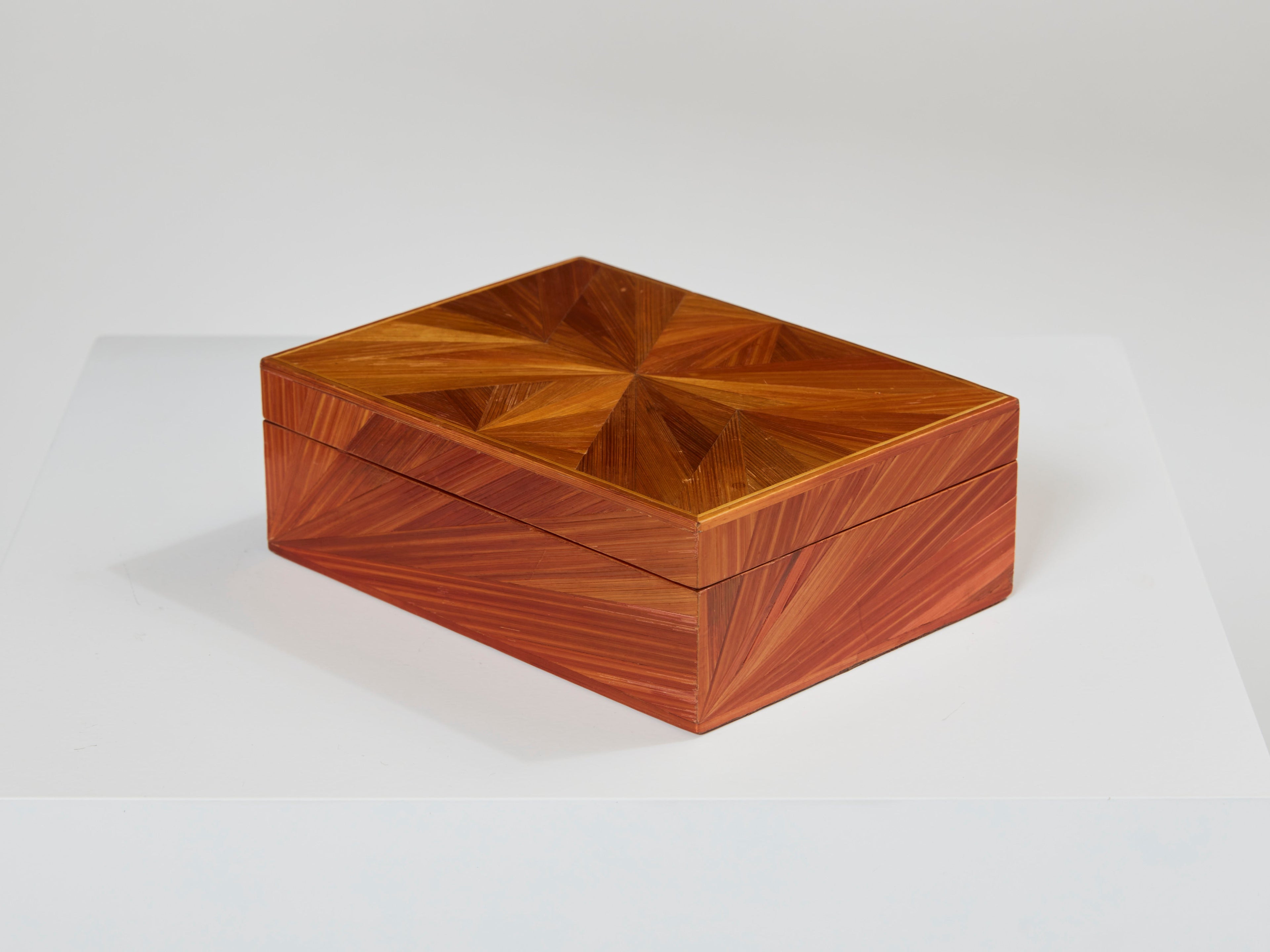 Jean-Michel Frank straw marquetry box 1930