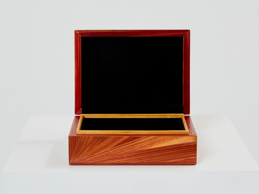 Jean-Michel Frank straw marquetry box 1930