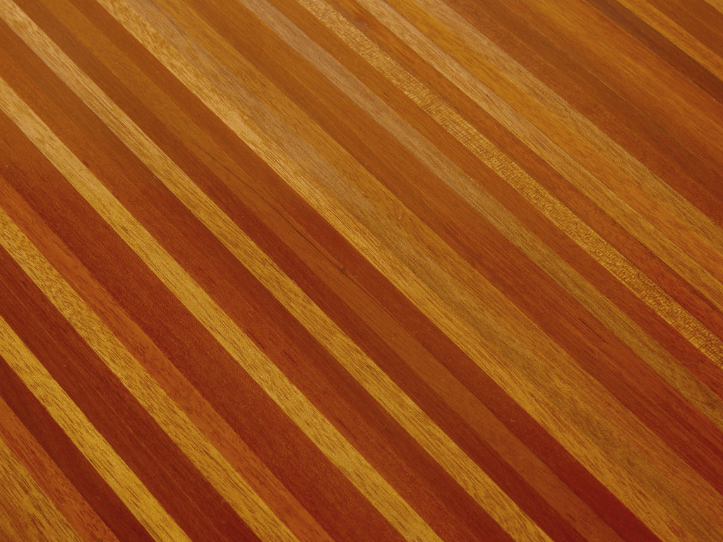Jules Wabbes curved executive mahogany and jatoba desk 1958
