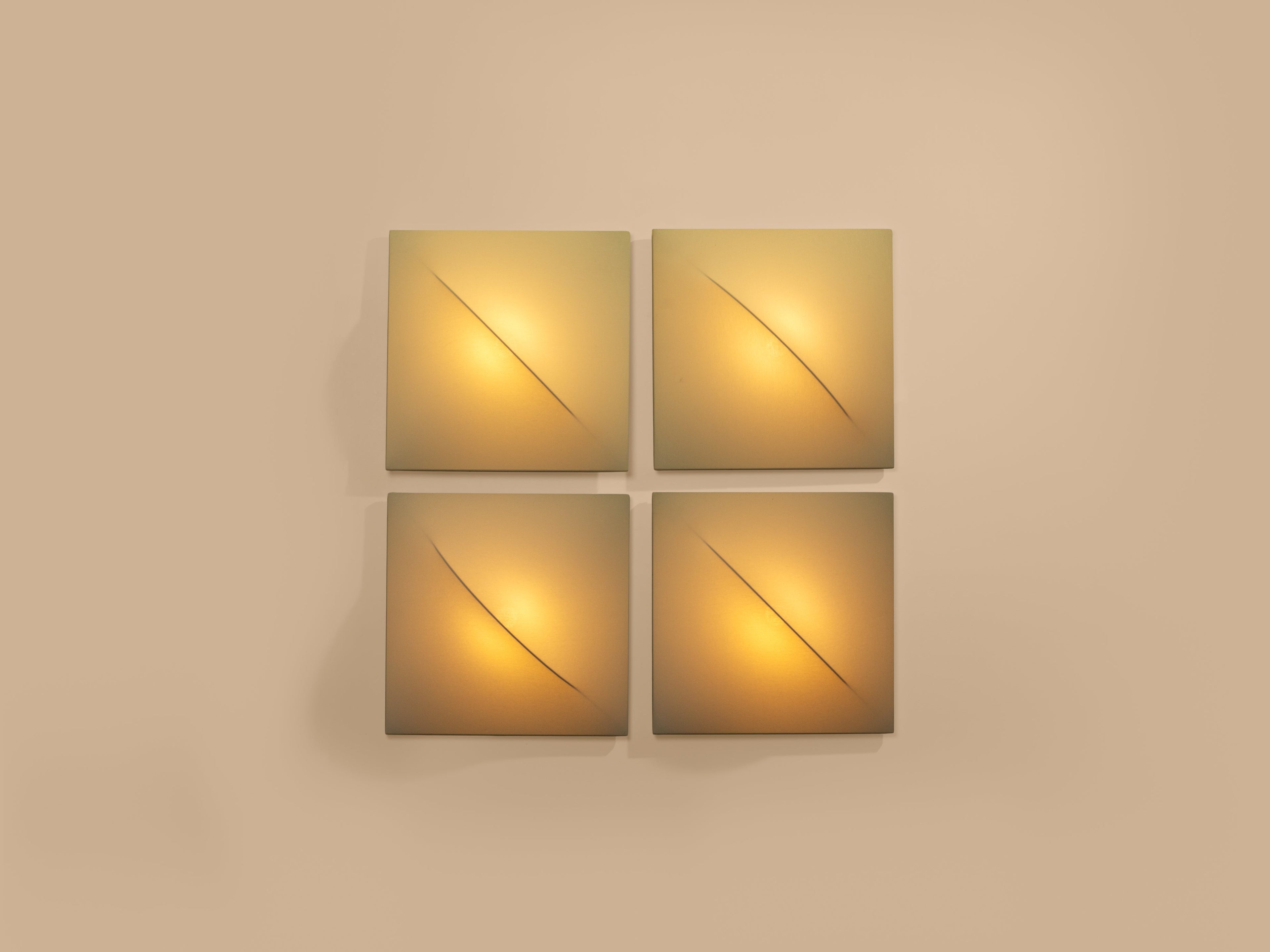 Set of six Kazuhide Takahama Saori wall lights 1970s