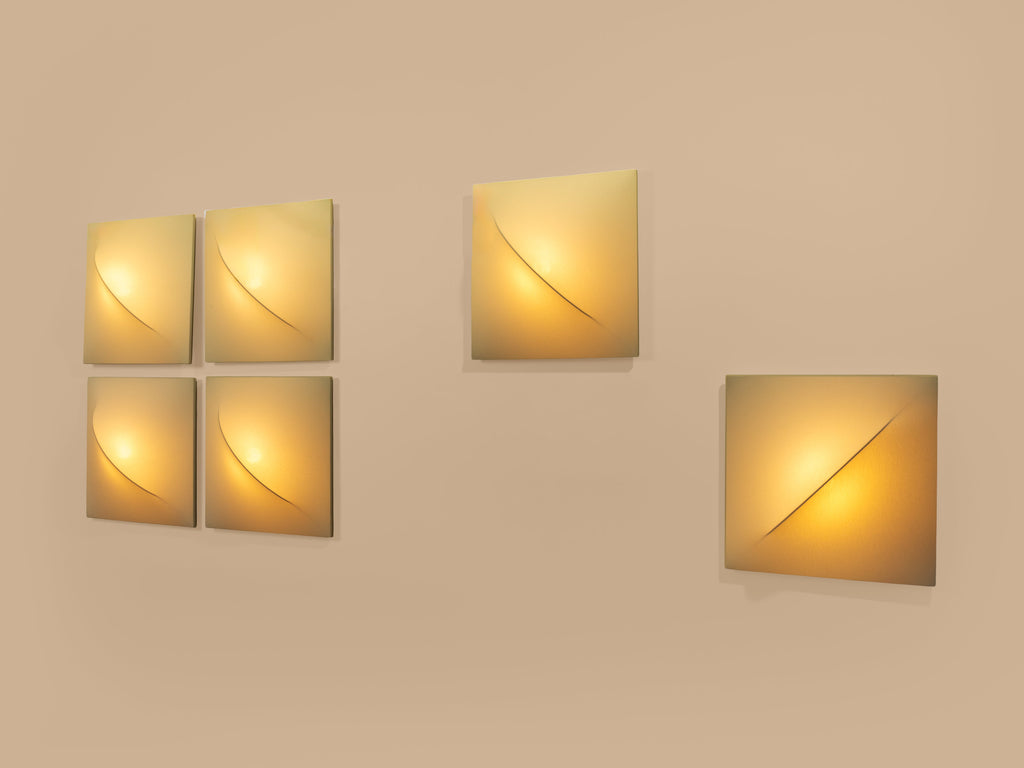 Set of six Kazuhide Takahama Saori wall lights 1970s