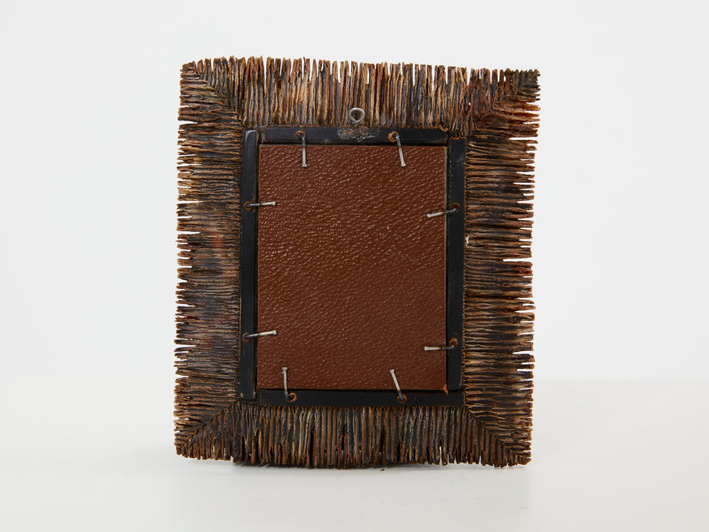 Line Vautrin pair of déchiquetée talosel resin mirrors 1960