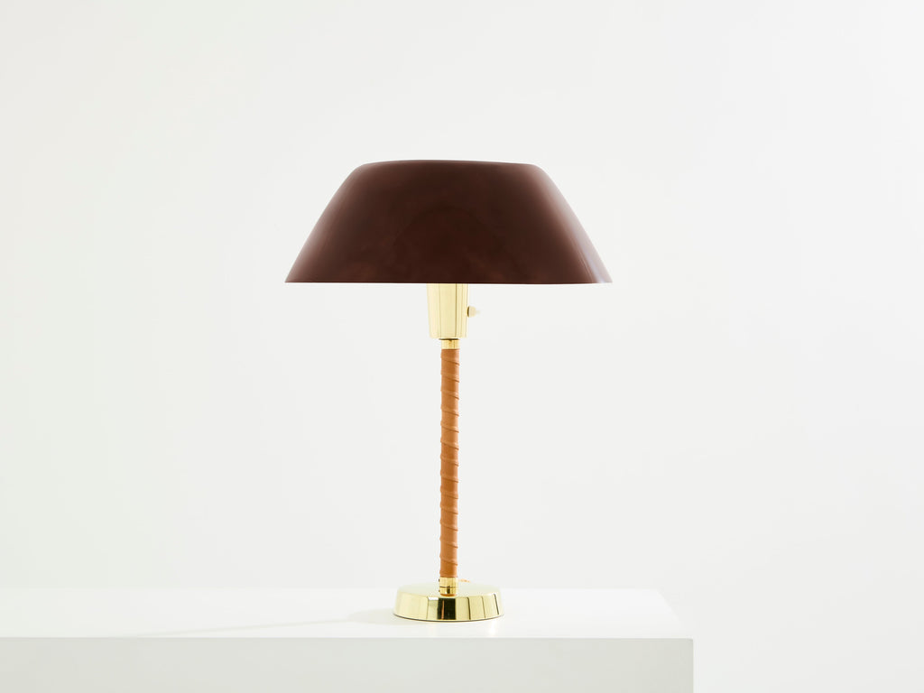 Lisa Johansson-Pape senator table lamp brass leather 1950