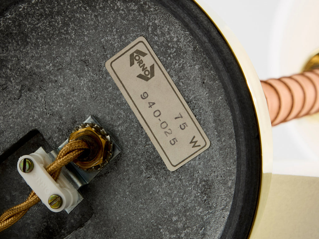 Lisa Johansson-Pape senator table lamp brass leather 1950