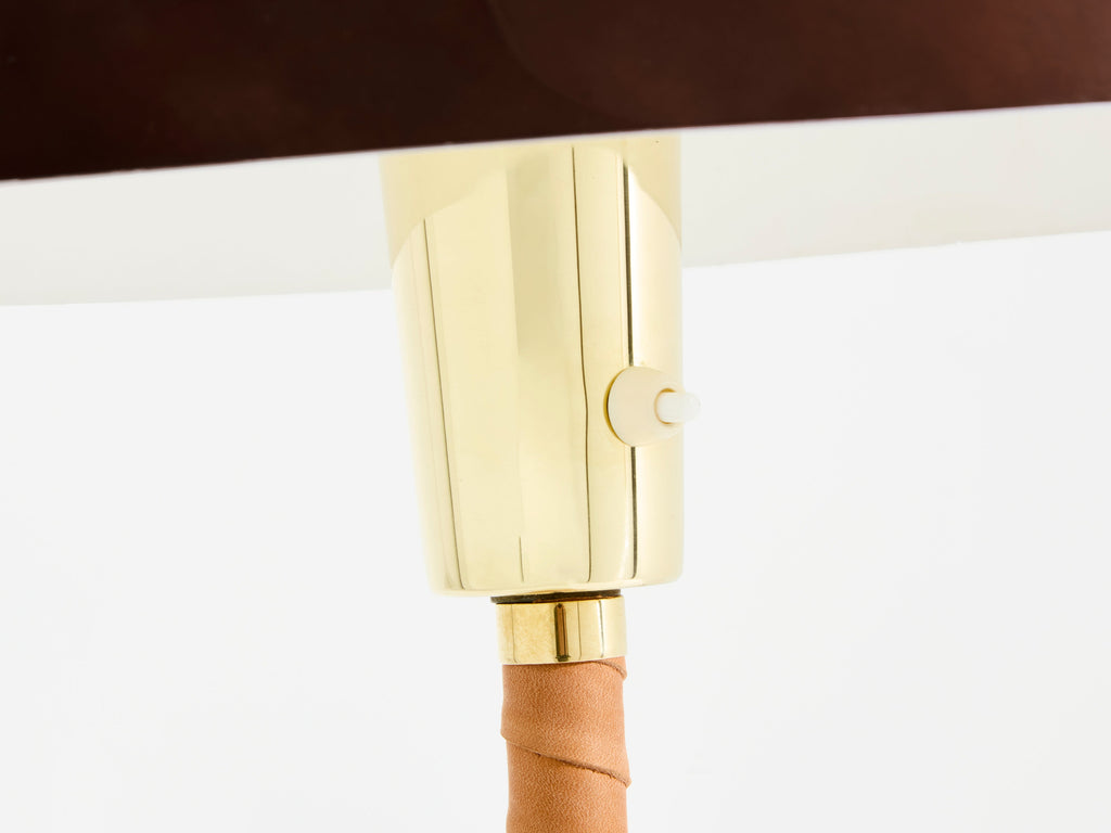 Lisa Johansson-Pape senator table lamp brass leather 1950