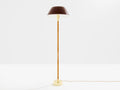 Lisa Johansson-Pape Ihanne floor lamp brass leather 1950