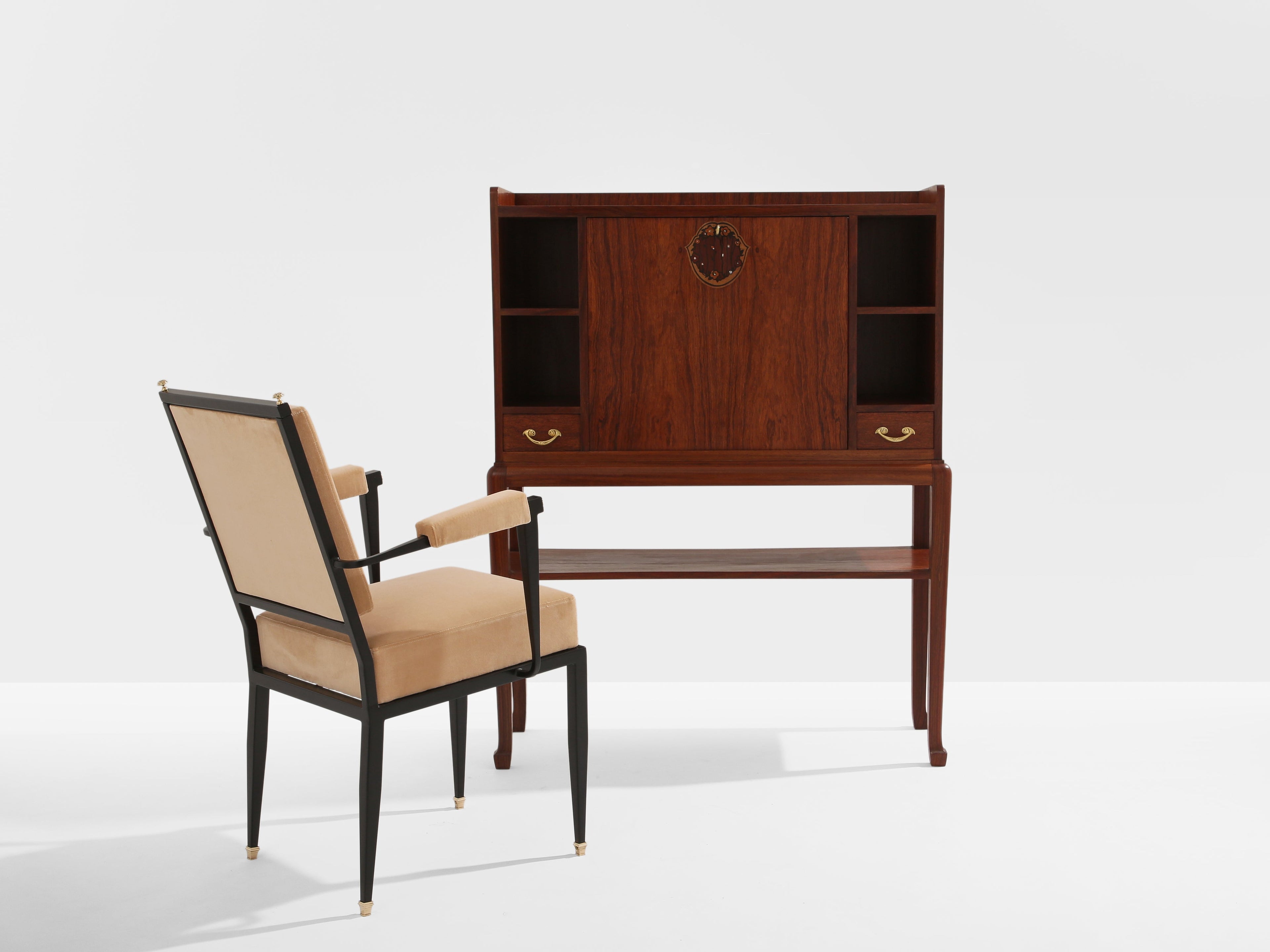 Louis Majorelle rosewood cabinet secretary desk circa 1910