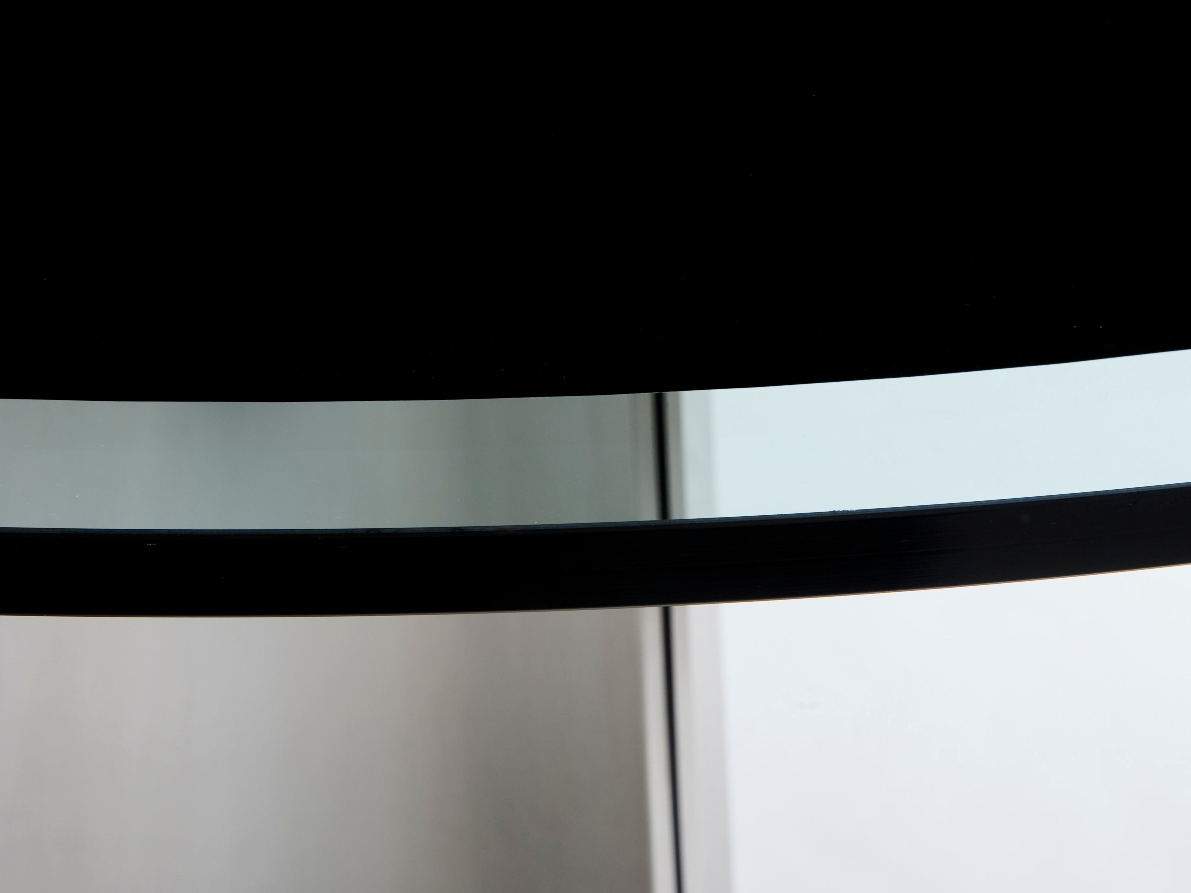 Luigi Saccardo for Arrmet brushed steel black glass dining table 1970s