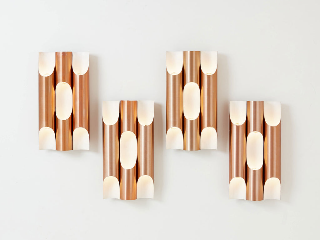 Maija Liisa Komulainen for RAAK set of 4 wall lights Fuga 1960