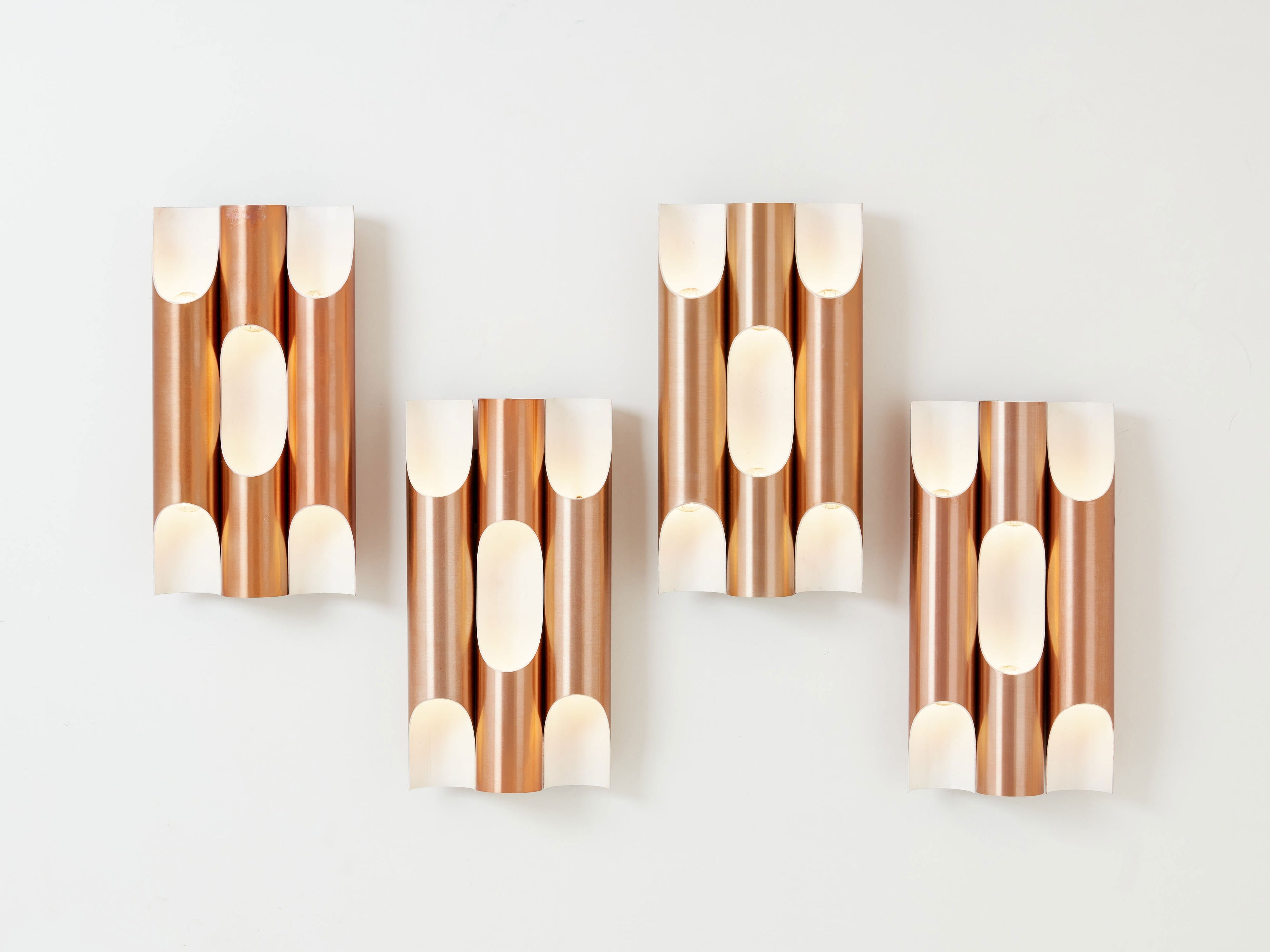 Maija Liisa Komulainen for RAAK set of 4 wall lights Fuga 1960