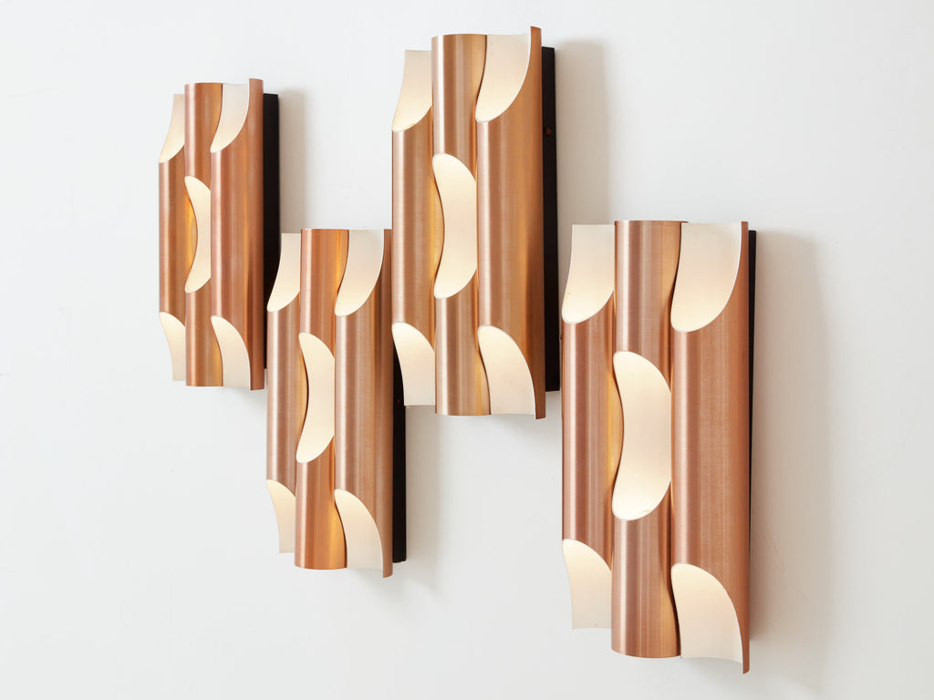 Maija Liisa Komulainen for RAAK set of 4 wall lights Fuga 1960