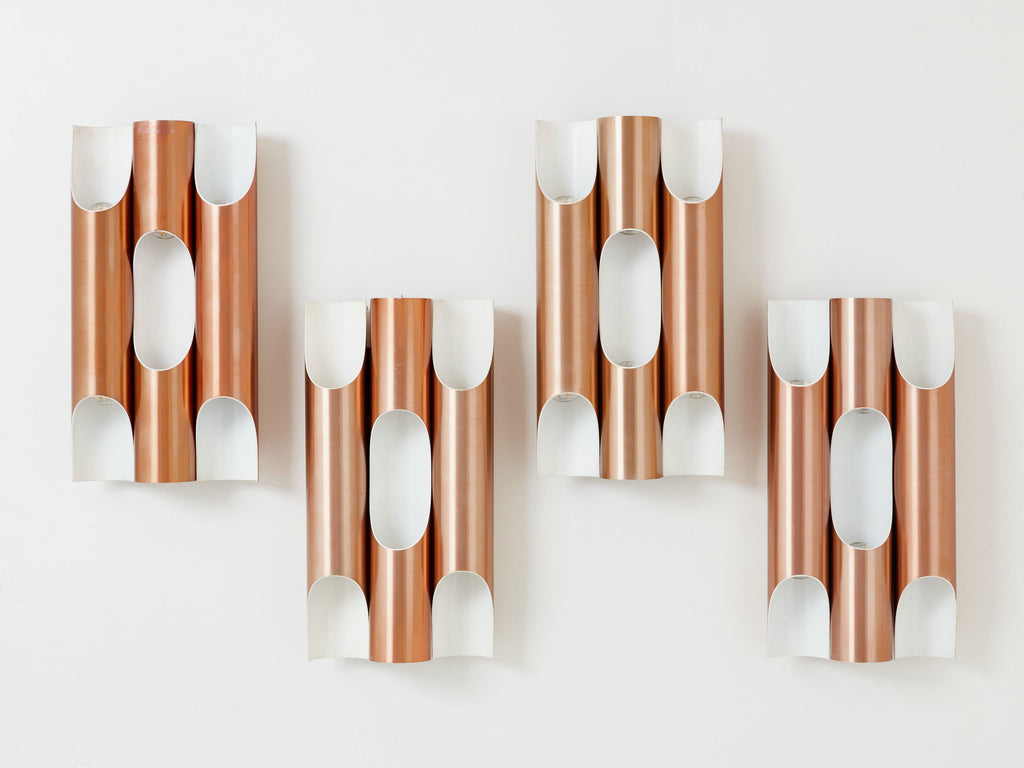 Maija Liisa Komulainen for RAAK set of 4 wall lights Fuga 1960