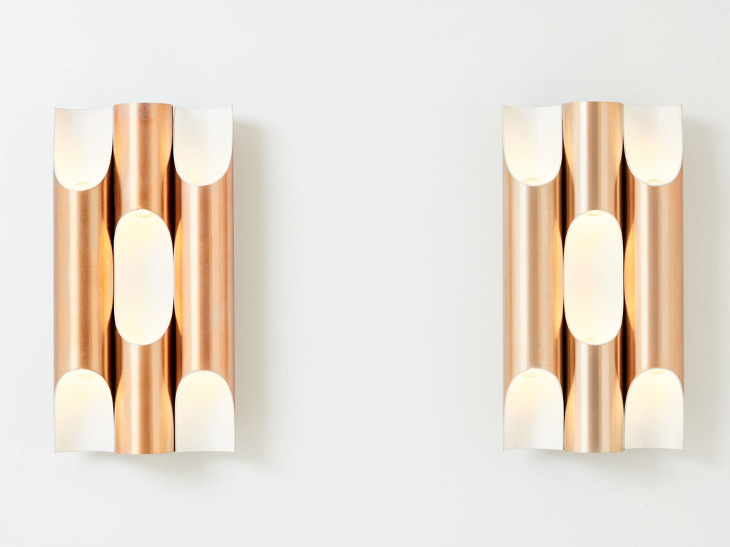 Maija Liisa Komulainen for RAAK set of 4 wall lights Fuga 1960