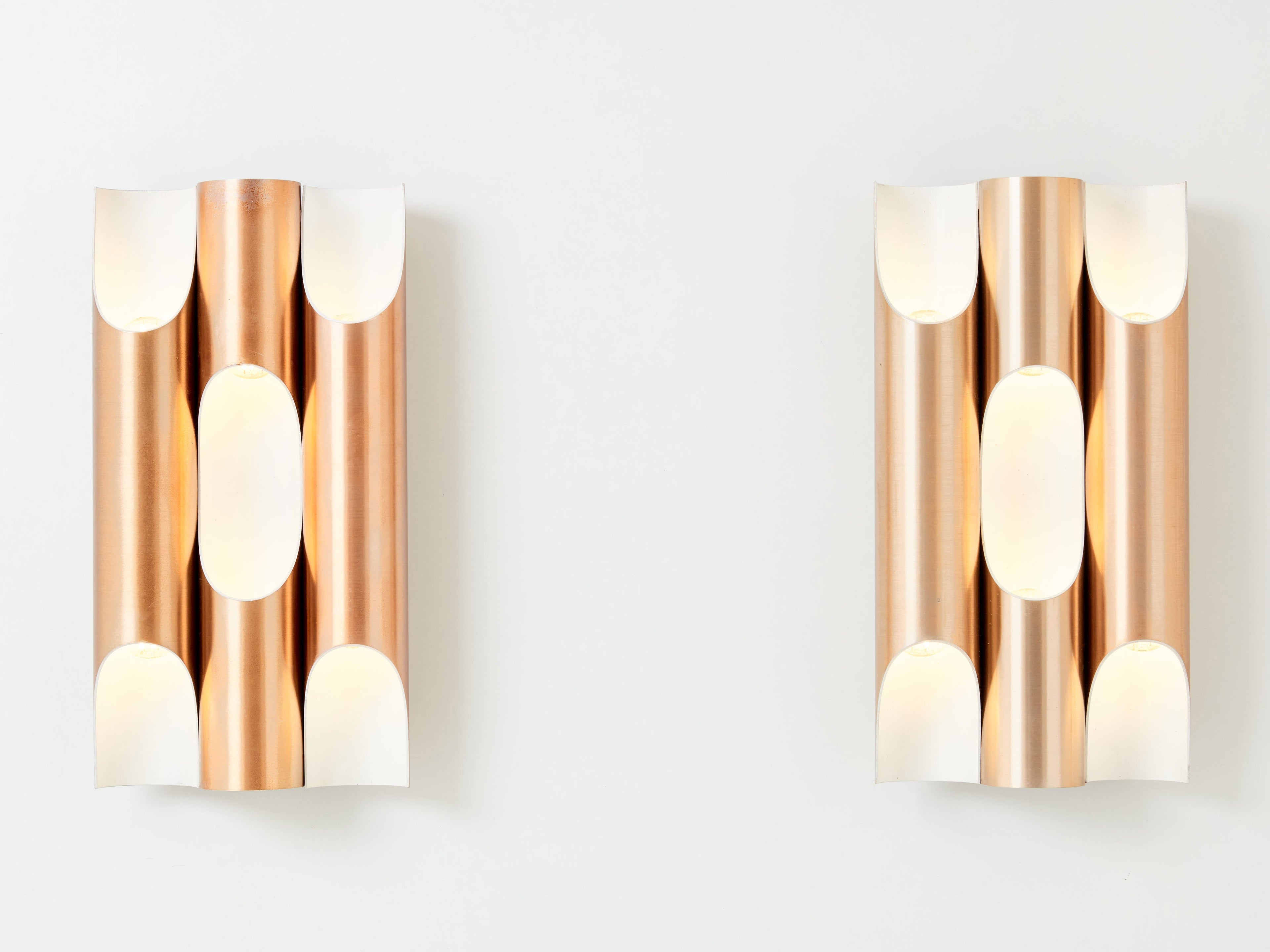 Maija Liisa Komulainen for RAAK set of 4 wall lights Fuga 1960