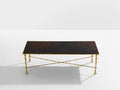 Maison Baguès bamboo brass Chinese lacquered coffee table 1950s