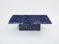 Maison Jansen Lapis Lazuli marquetry coffee table 1970